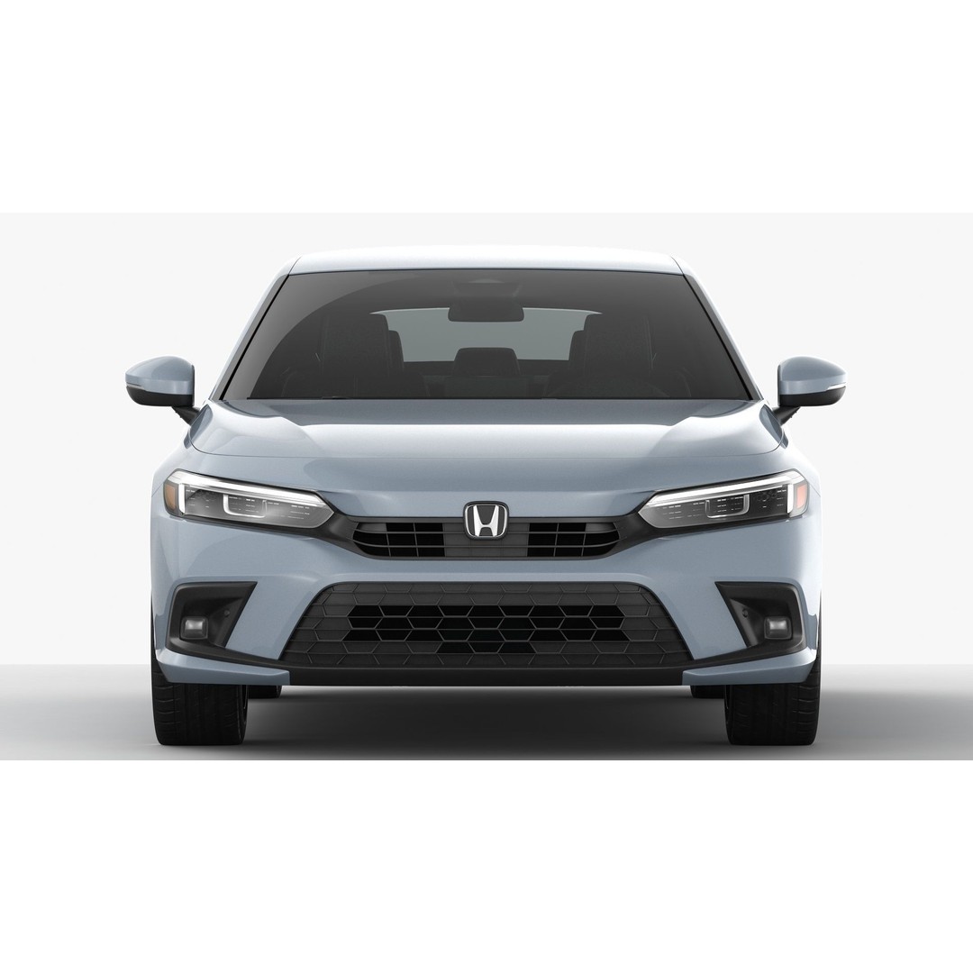 Honda Civic Hatchback 2022 3D Model – High Poly Game Asset, FBX, OBJ - View 10