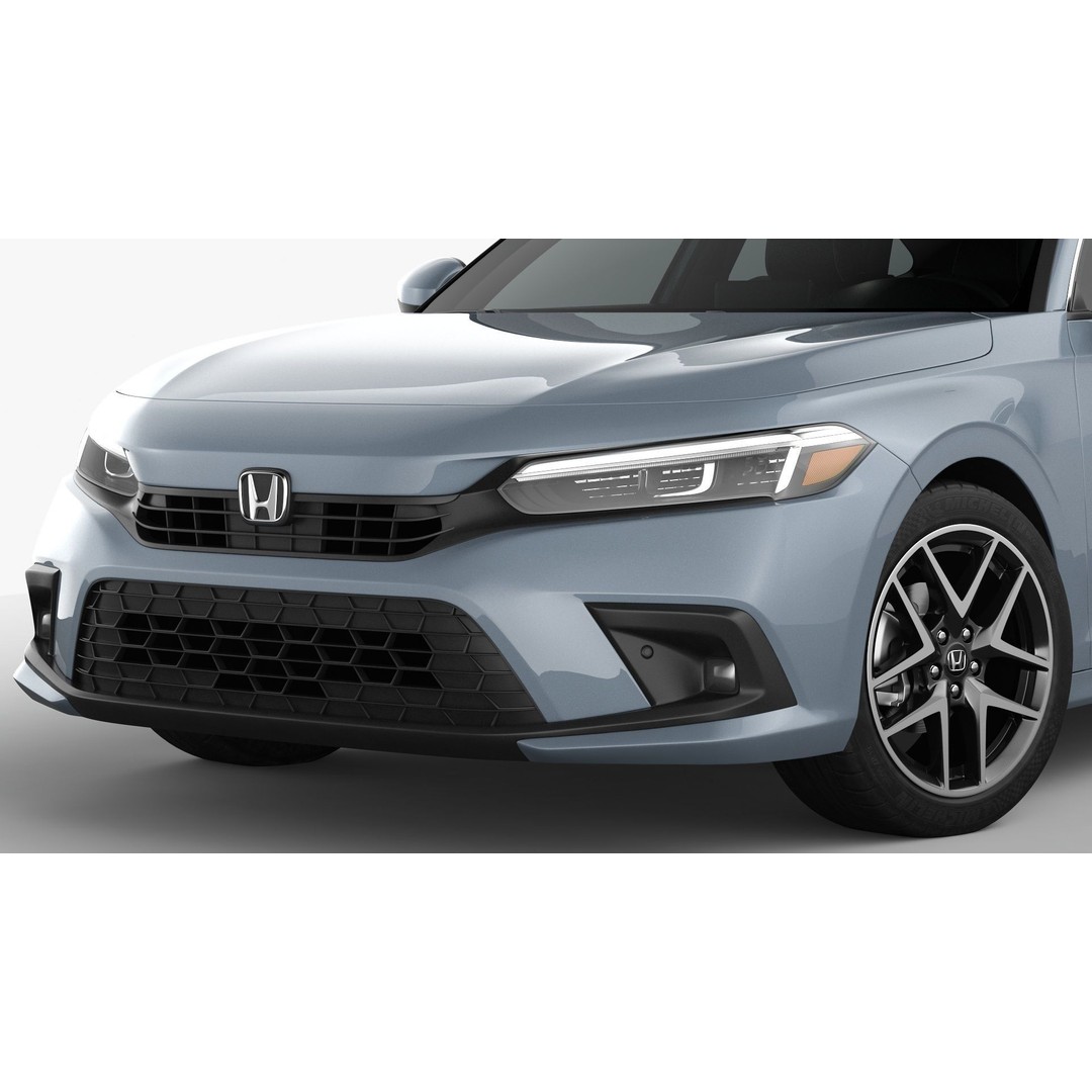 Honda Civic Hatchback 2022 3D Model – High Poly Game Asset, FBX, OBJ - View 7