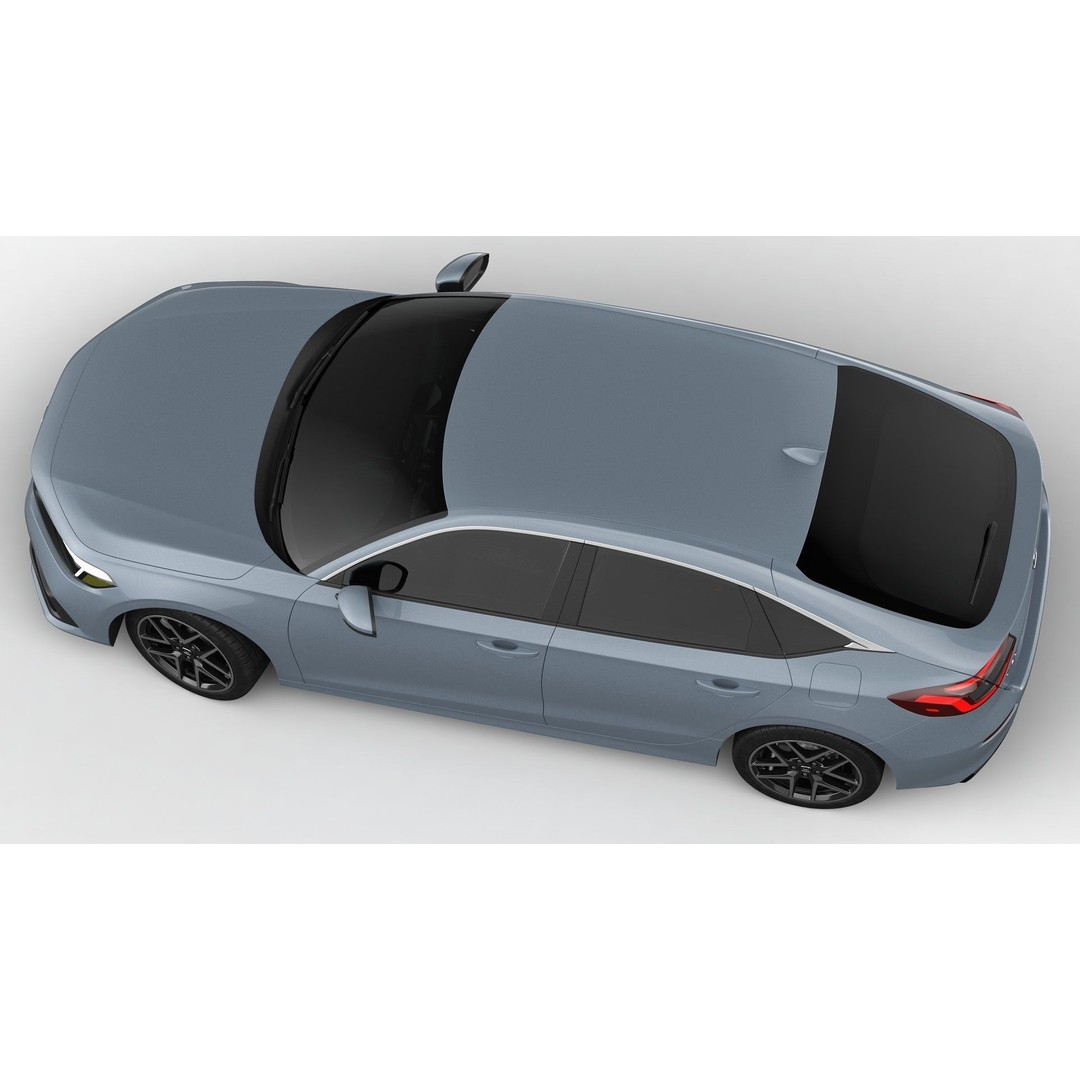 Honda Civic Hatchback 2022 3D Model – High Poly Game Asset, FBX, OBJ - View 9