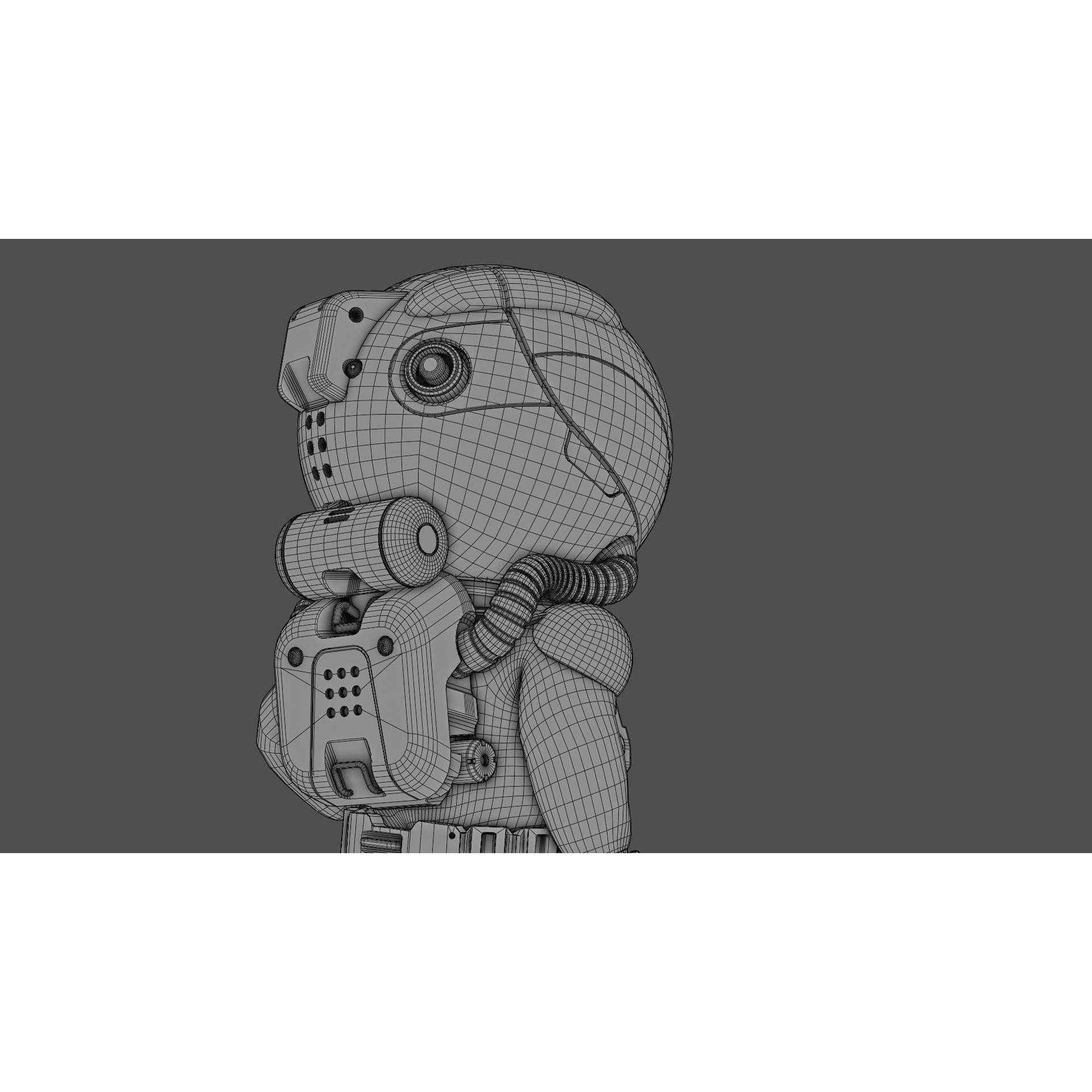 Toon Astronaut S-590 - Rigged Game-Ready 3D Model - View 40