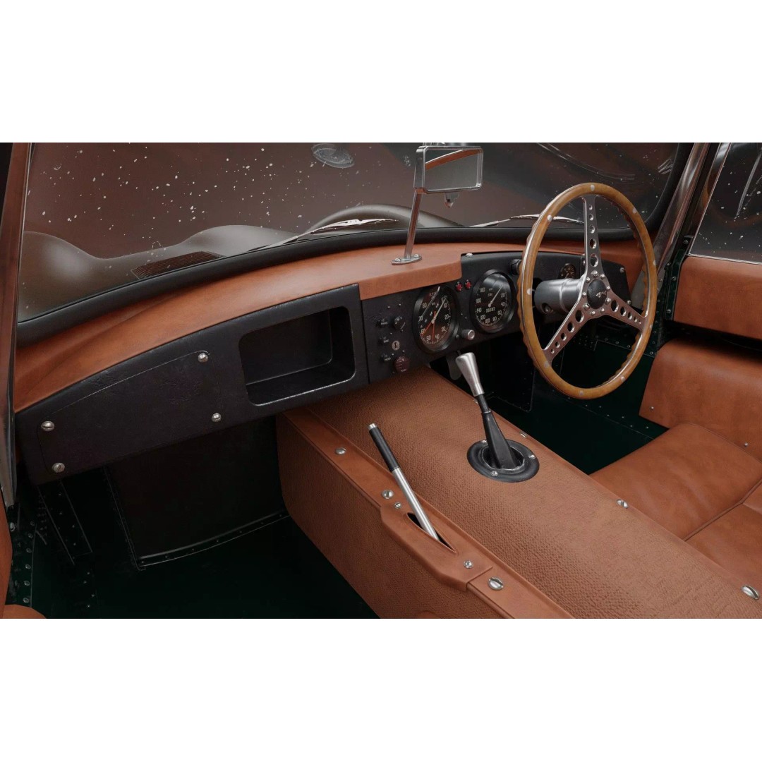 1957 Jaguar XKSS 3D Model – High Poly Antique Car, FBX & Blender - View 10