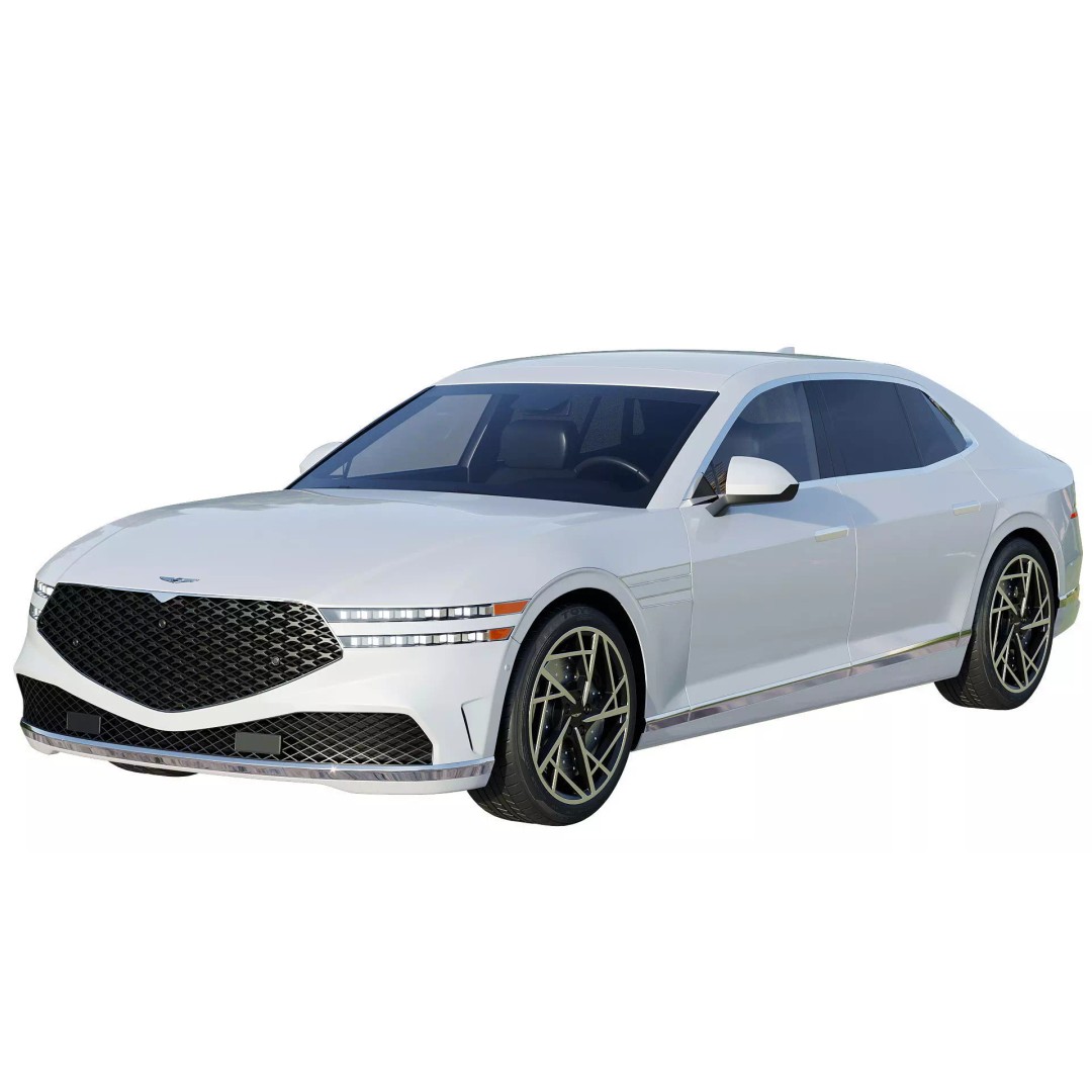 Genesis G90 2023 3D Model – Luxury Sedan with PBR Textures, FBX - View 2