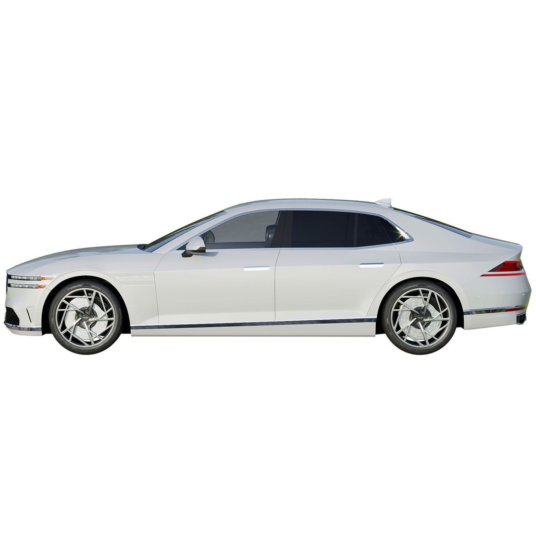 Genesis G90 2023 3D Model – Luxury Sedan with PBR Textures, FBX - View 4