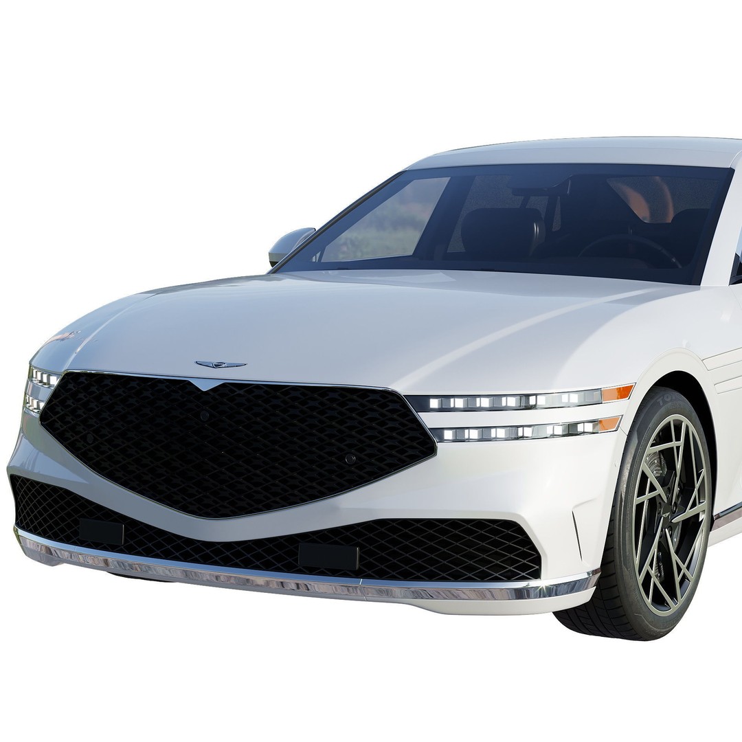 Genesis G90 2023 3D Model – Luxury Sedan with PBR Textures, FBX - View 7