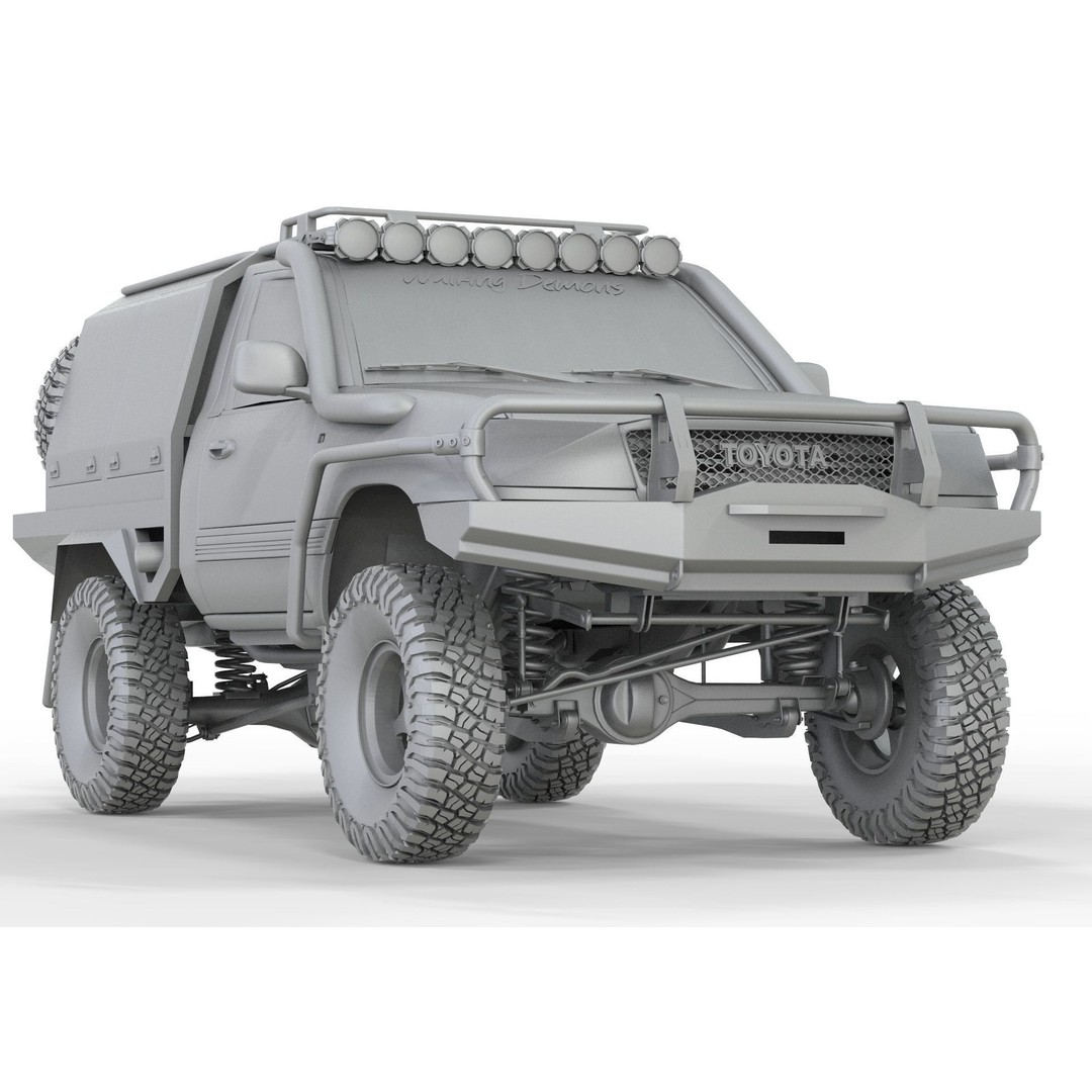 Toyota Land Cruiser S100 3D Model – High Poly Game Asset, FBX, OBJ, Blender