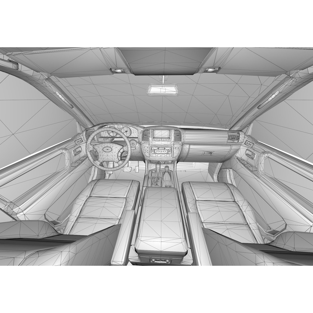 Toyota Land Cruiser S100 3D Model – High Poly Game Asset, FBX, OBJ, Blender - View 10