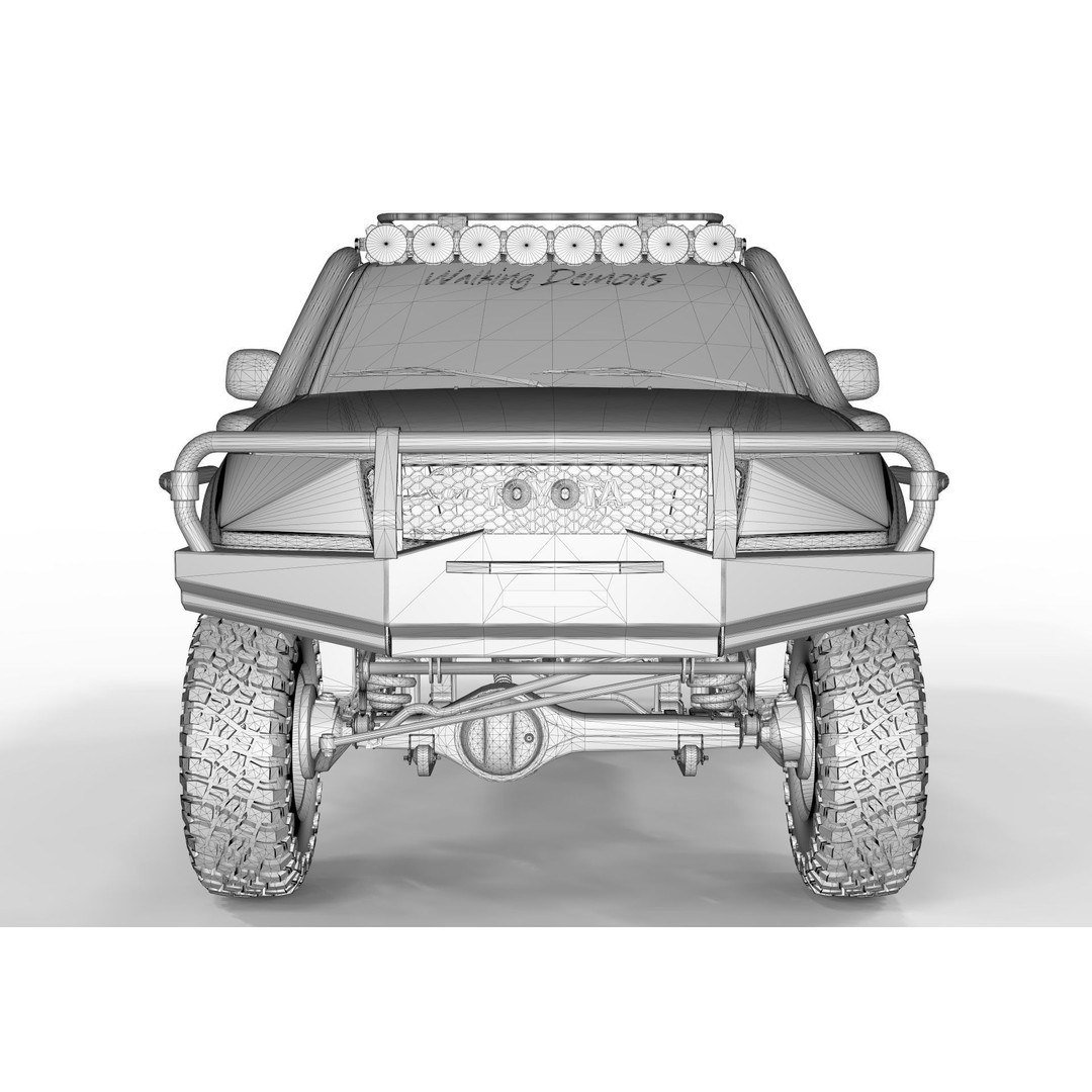 Toyota Land Cruiser S100 3D Model – High Poly Game Asset, FBX, OBJ, Blender - View 14