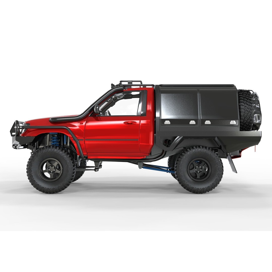 Toyota Land Cruiser S100 3D Model – High Poly Game Asset, FBX, OBJ, Blender - View 3