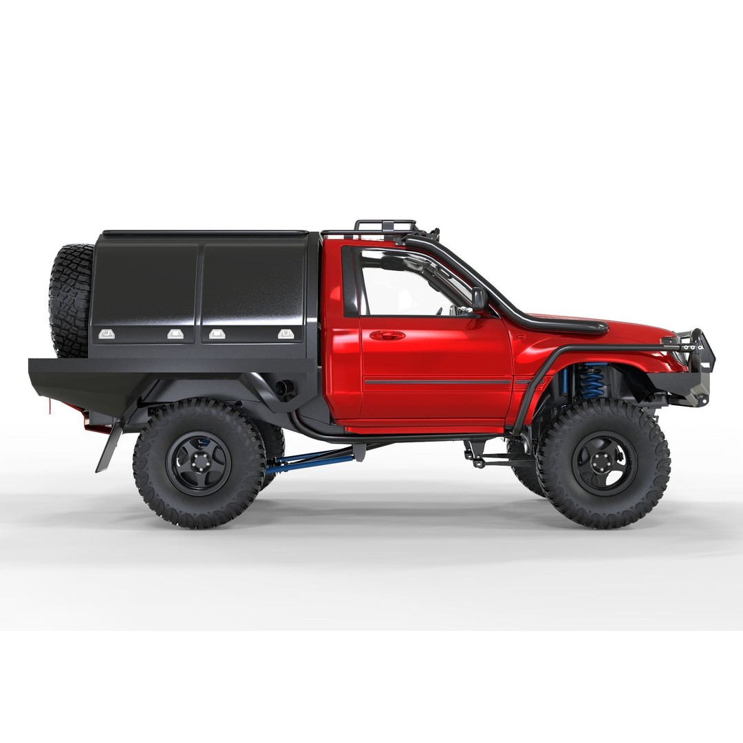 Toyota Land Cruiser S100 3D Model – High Poly Game Asset, FBX, OBJ, Blender - View 4