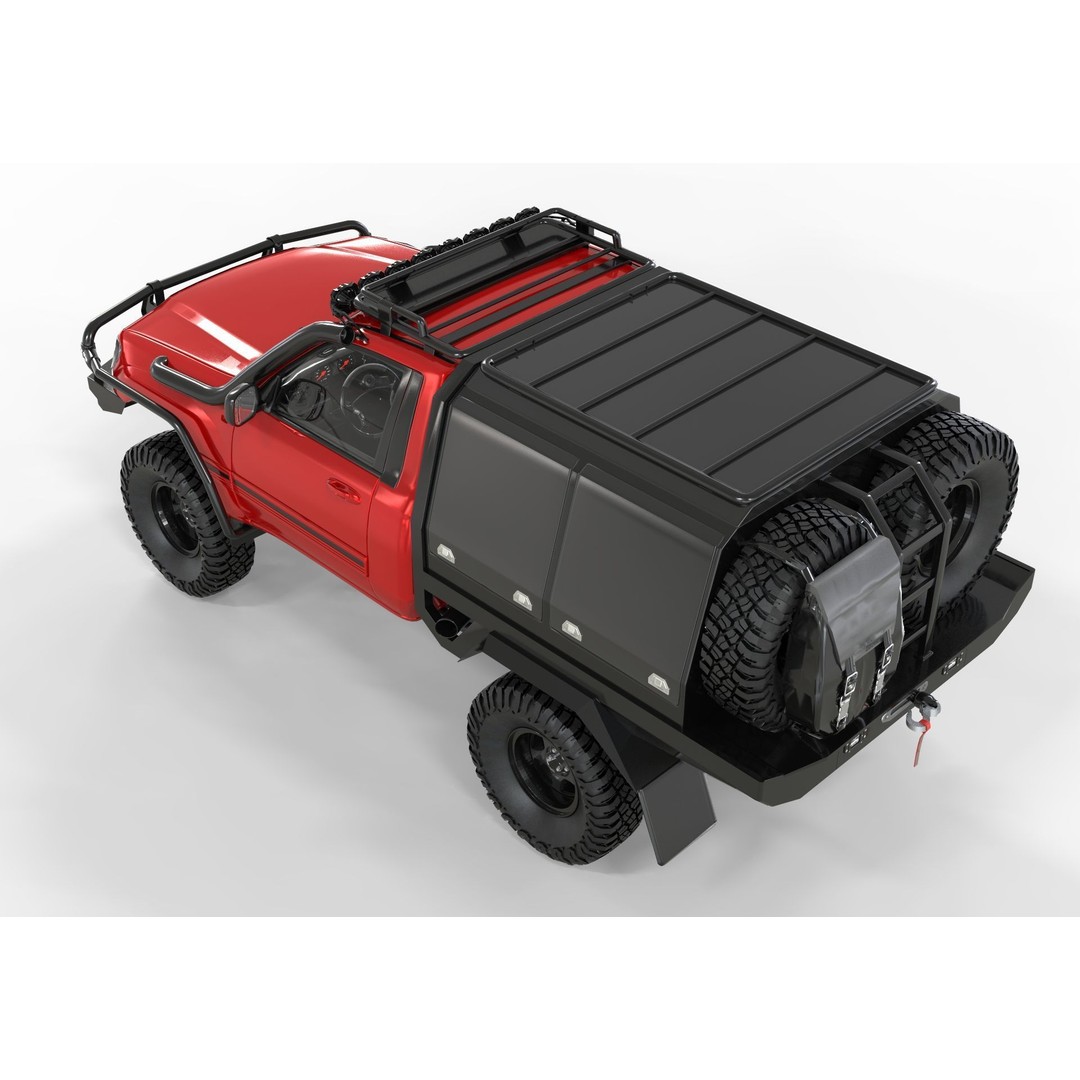 Toyota Land Cruiser S100 3D Model – High Poly Game Asset, FBX, OBJ, Blender - View 7