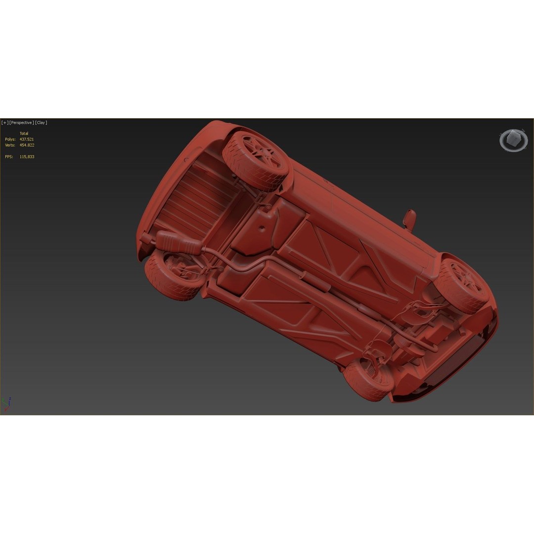 Citroen Saxo VTS Rally Car 3D Model – High Poly Game Asset, FBX, OBJ