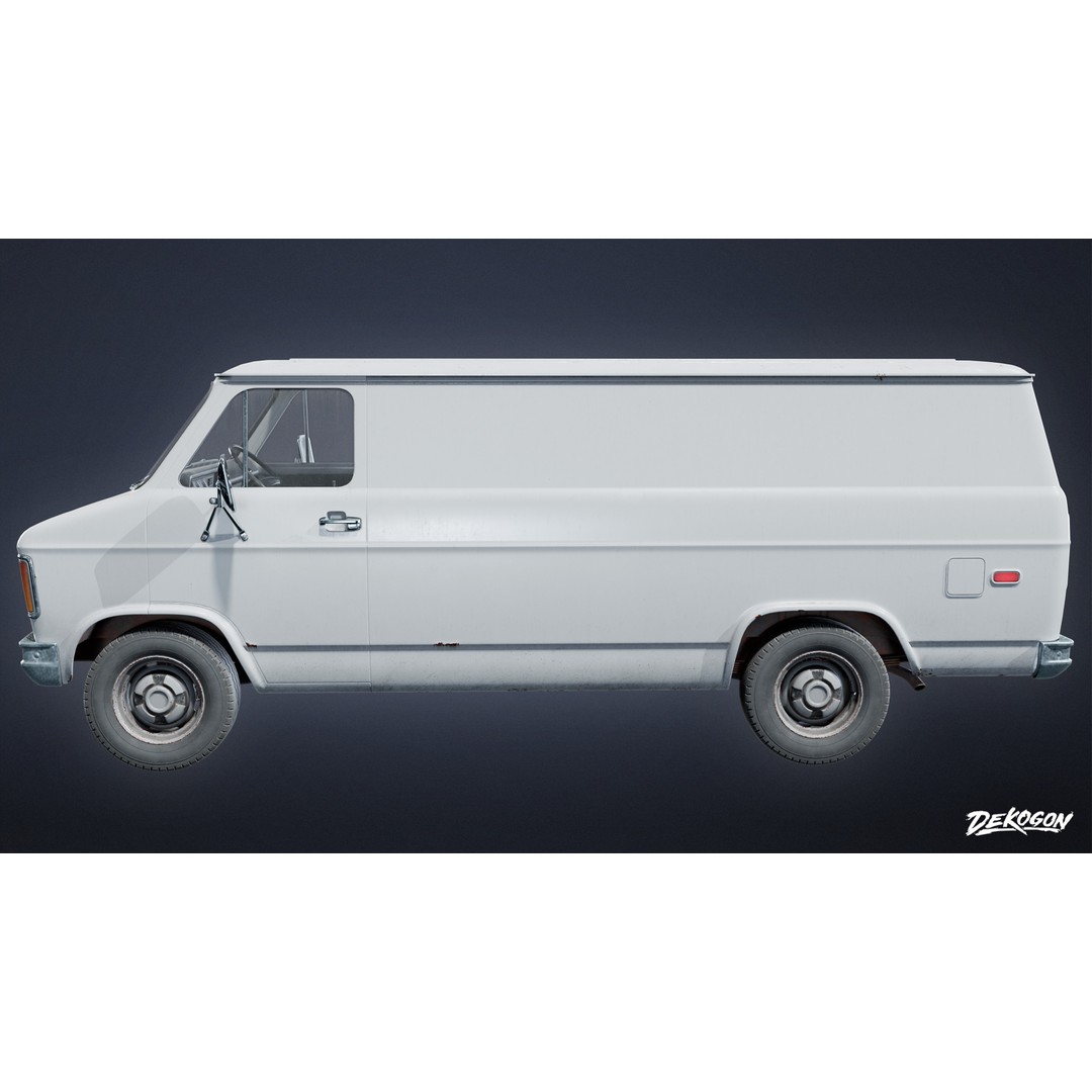 Car 3D Model – Low Poly Game Asset, FBX with PBR Textures - View 4