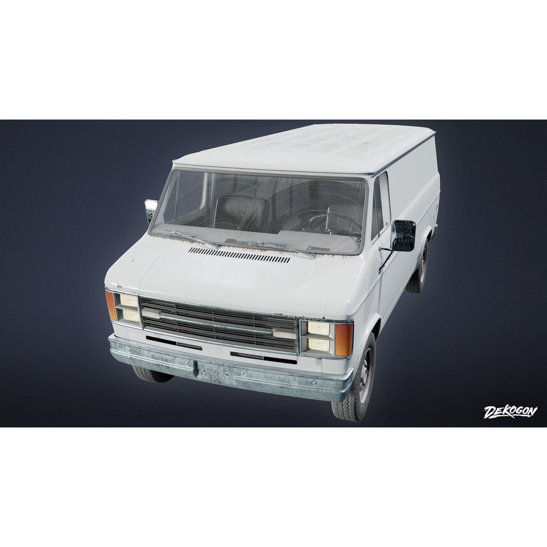 Car 3D Model – Low Poly Game Asset, FBX with PBR Textures - View 5