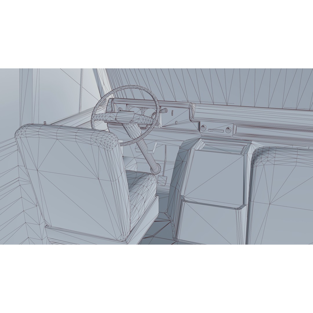 Car 3D Model – Low Poly Game Asset, FBX with PBR Textures - View 9