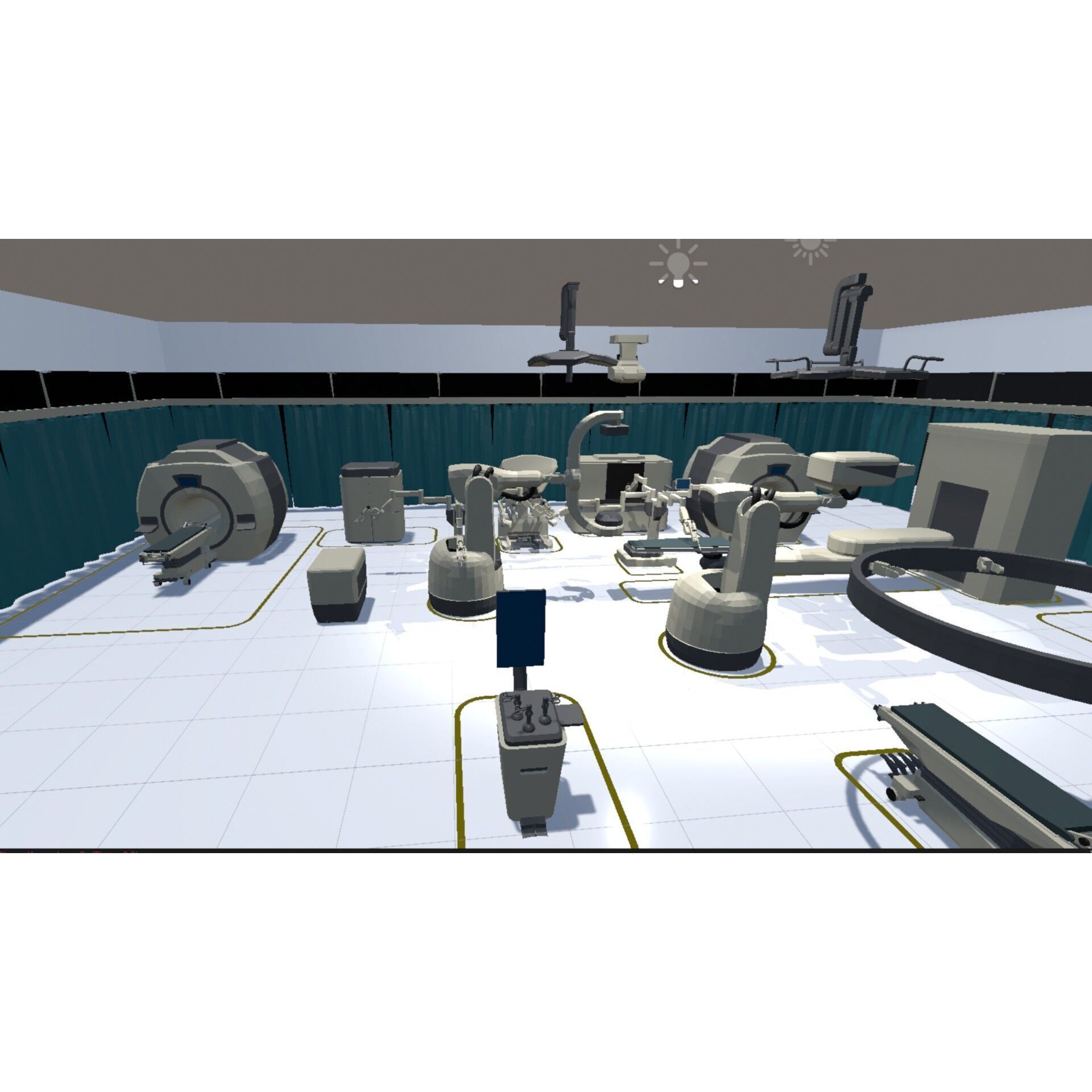 Low Medical Equipments - Low-Poly Game-Ready 3D Model - View 4