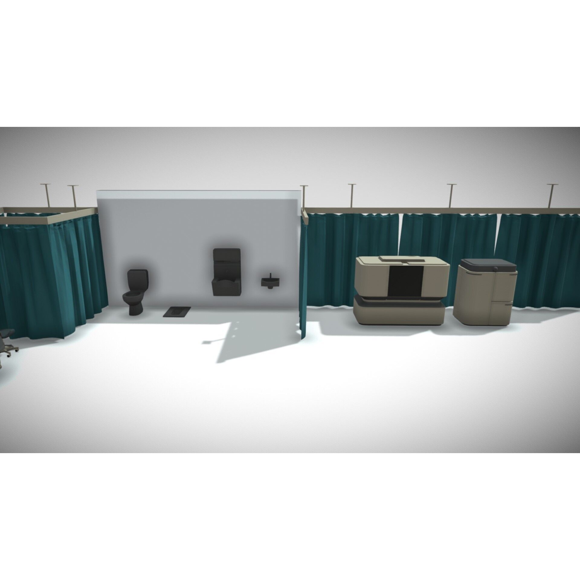 Low Medical Equipments - Low-Poly Game-Ready 3D Model - View 6