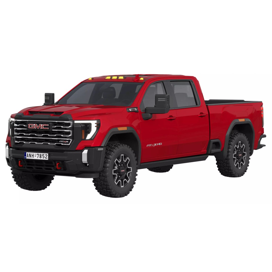 GMC Sierra HD AT4X 2025 3D Model – High Poly Offroad SUV, FBX - View 2