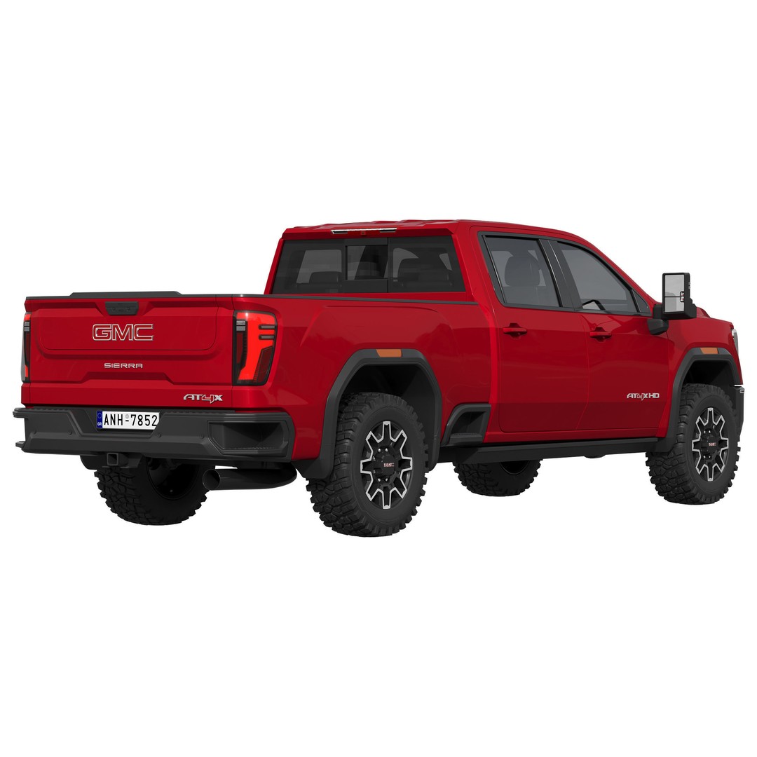 GMC Sierra HD AT4X 2025 3D Model – High Poly Offroad SUV, FBX - View 5