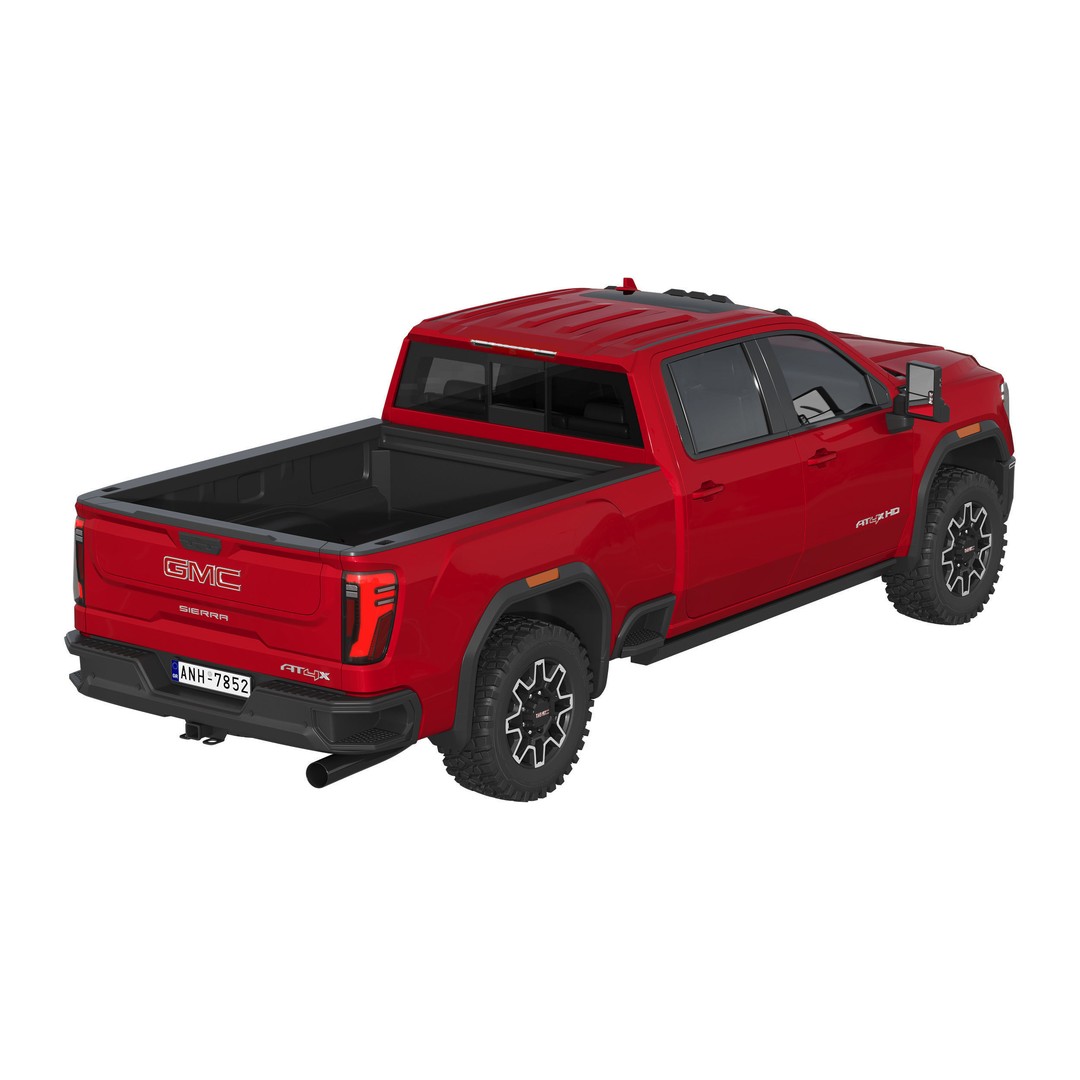 GMC Sierra HD AT4X 2025 3D Model – High Poly Offroad SUV, FBX - View 6