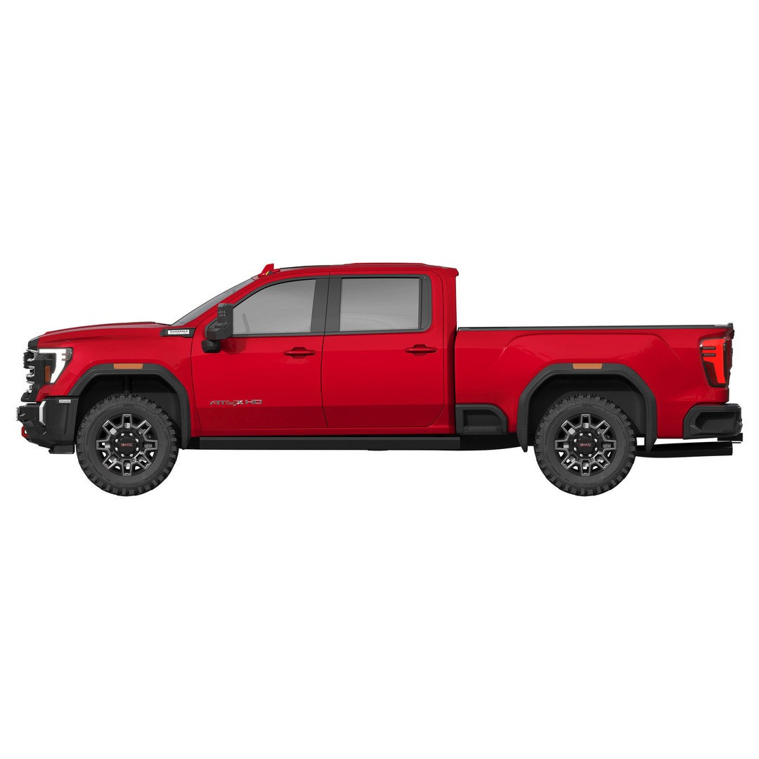 GMC Sierra HD AT4X 2025 3D Model – High Poly Offroad SUV, FBX - View 7