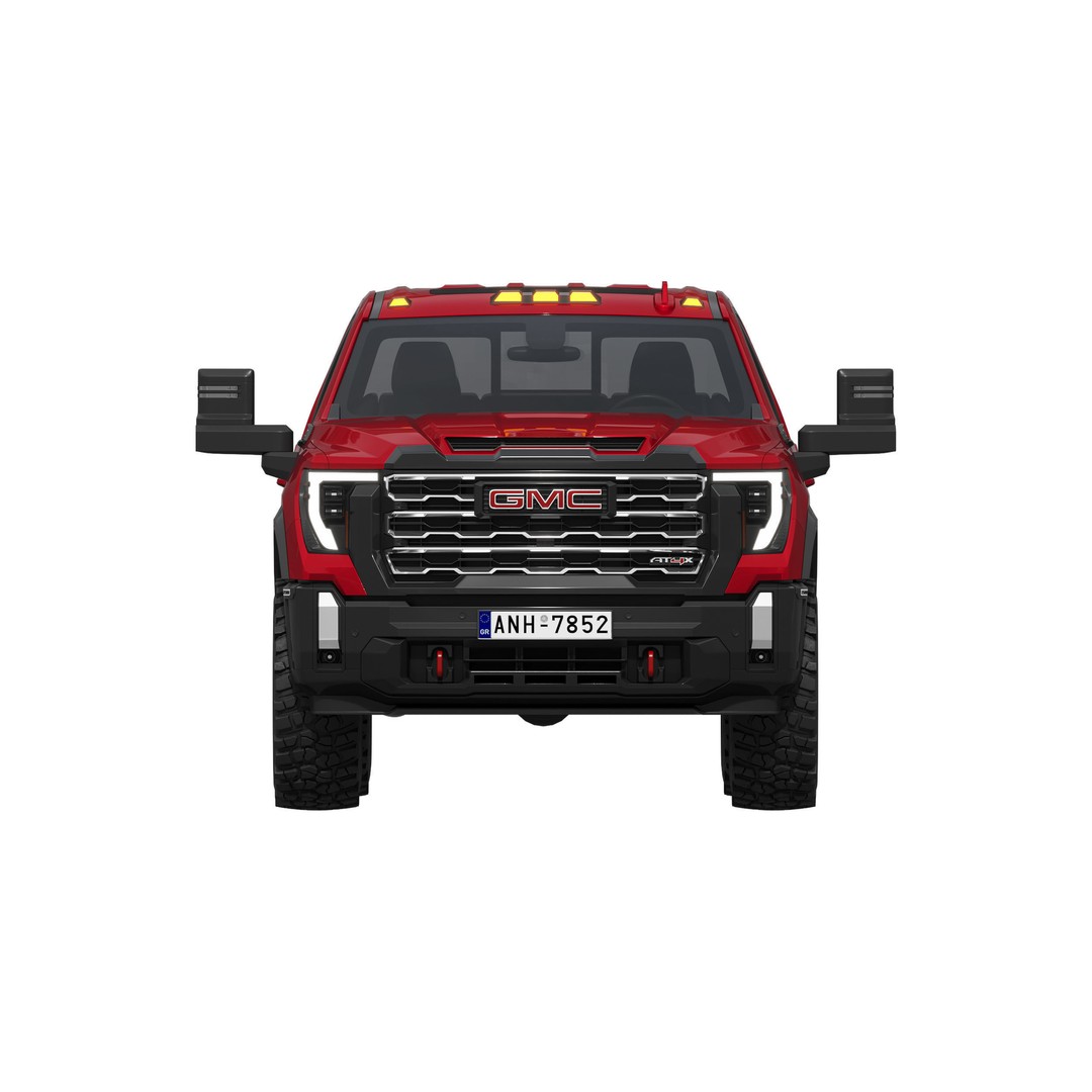 GMC Sierra HD AT4X 2025 3D Model – High Poly Offroad SUV, FBX - View 8
