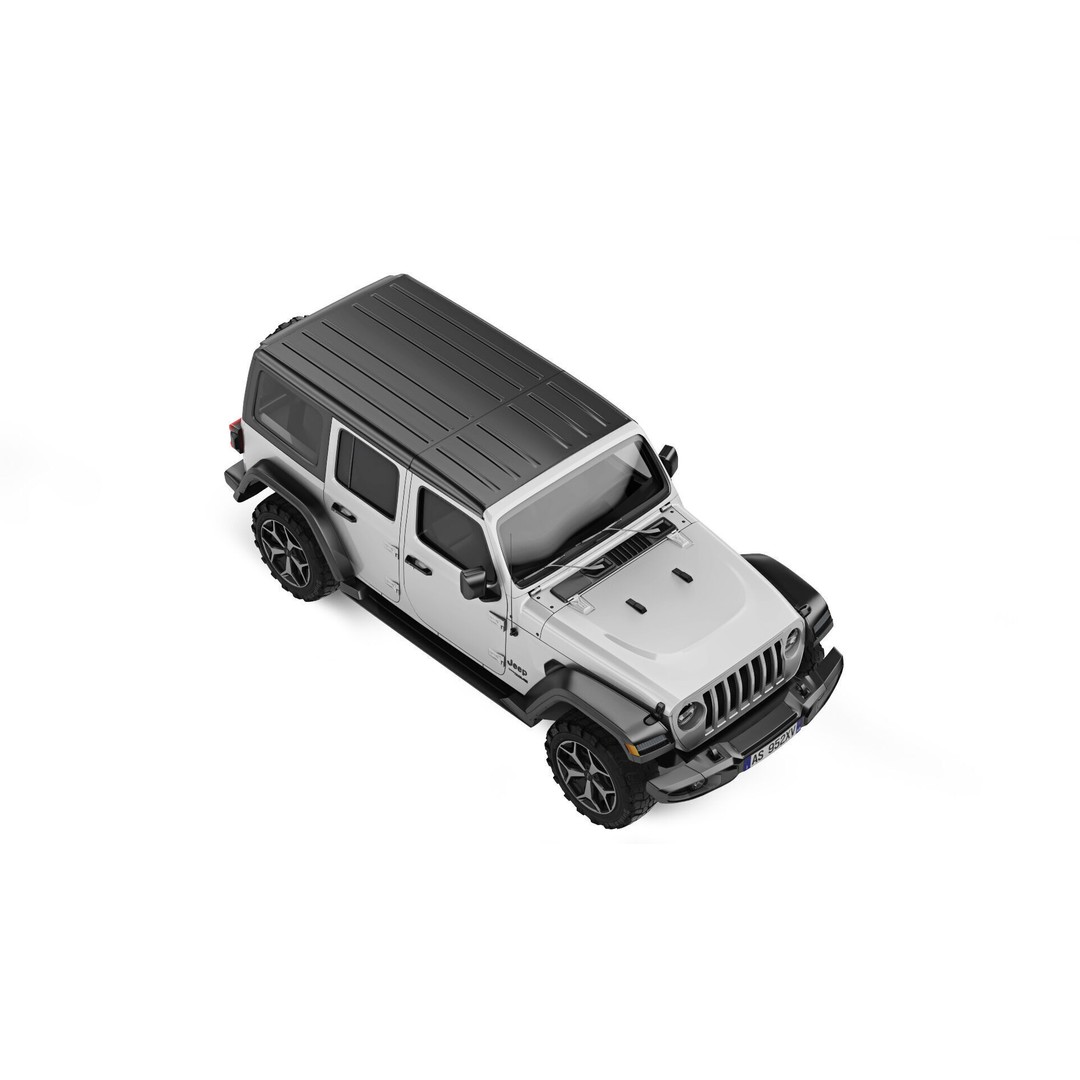 Jeep Wrangler 2018 3D Model – Detailed SUV, FBX & OBJ Formats - View 12