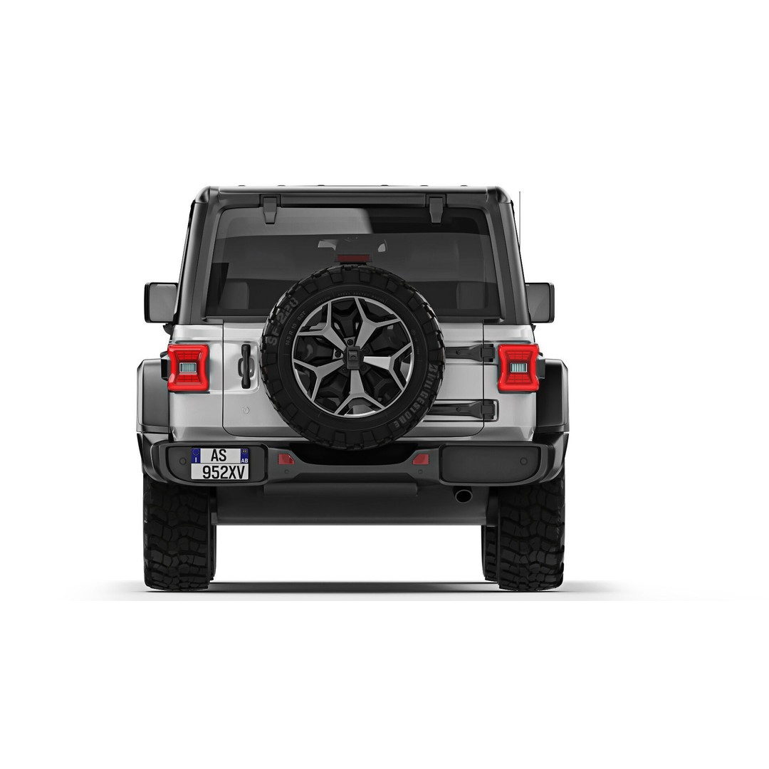 Jeep Wrangler 2018 3D Model – Detailed SUV, FBX & OBJ Formats - View 8