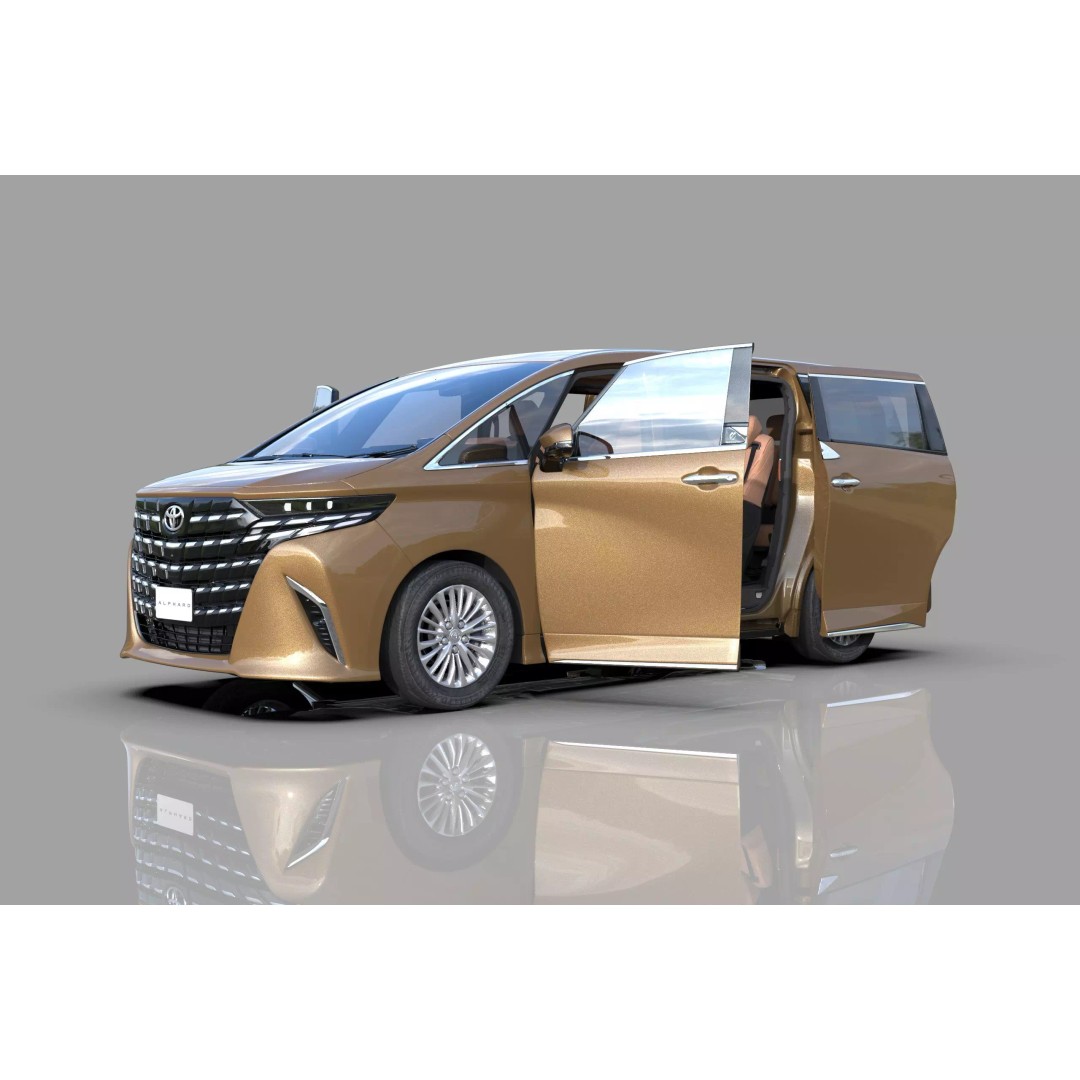 Toyota Alphard Vellfire 2023 3D Model – High Poly Interior, FBX, OBJ, Blender - View 10