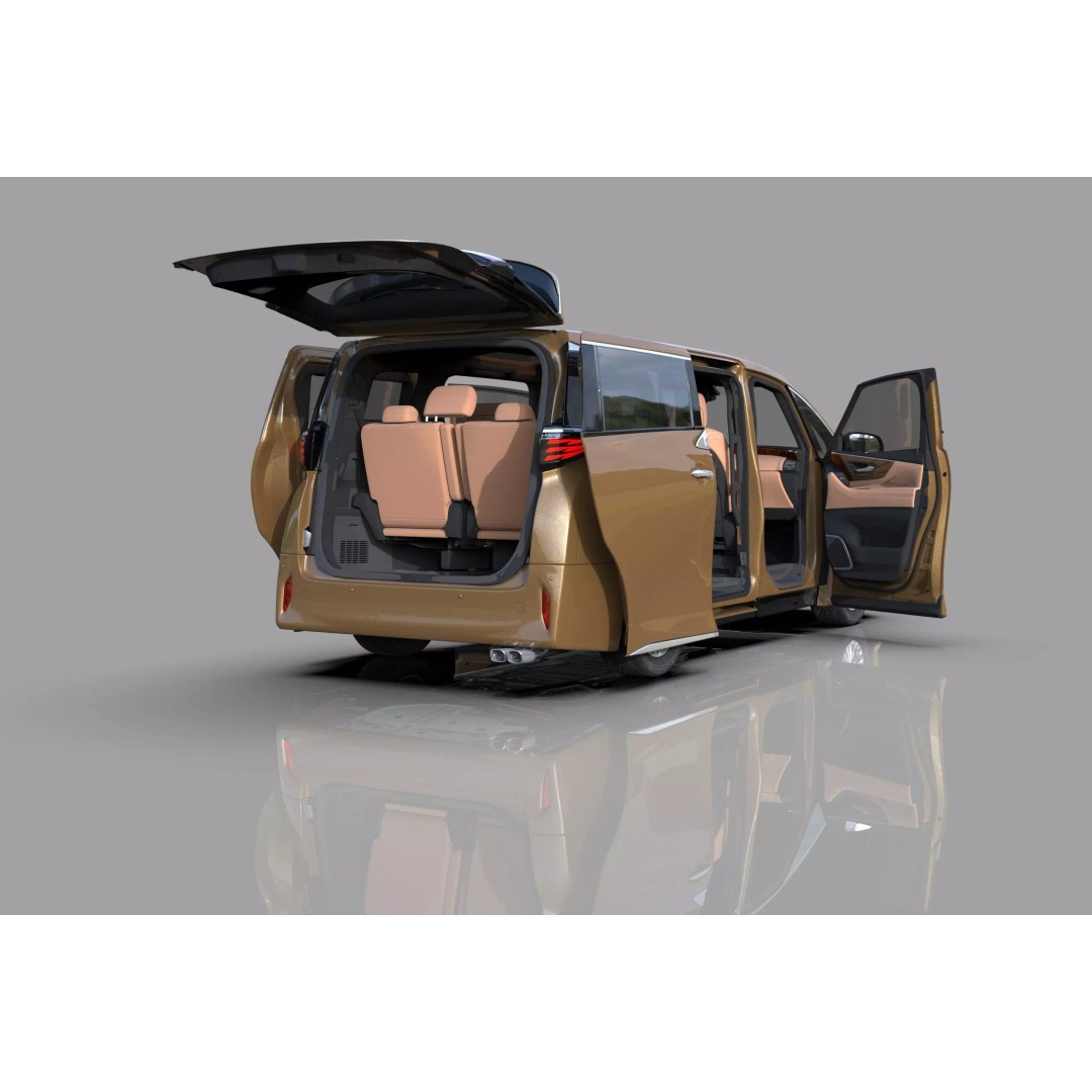 Toyota Alphard Vellfire 2023 3D Model – High Poly Interior, FBX, OBJ, Blender - View 12