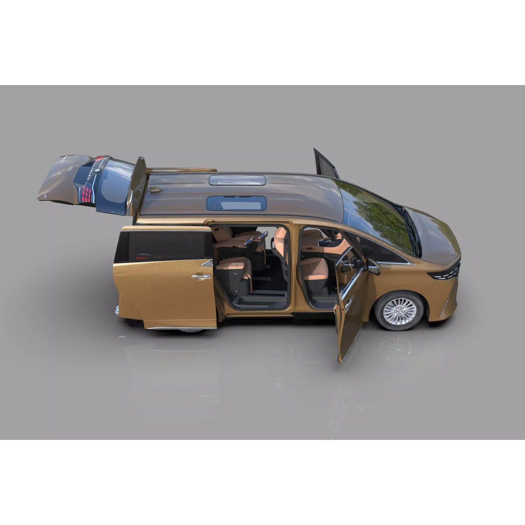 Toyota Alphard Vellfire 2023 3D Model – High Poly Interior, FBX, OBJ, Blender - View 13