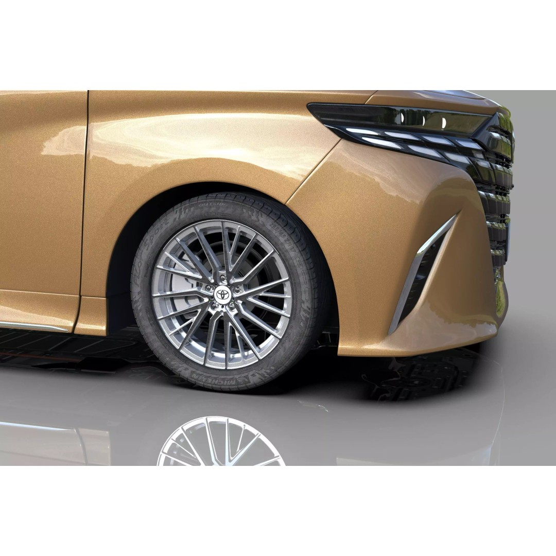 Toyota Alphard Vellfire 2023 3D Model – High Poly Interior, FBX, OBJ, Blender - View 15
