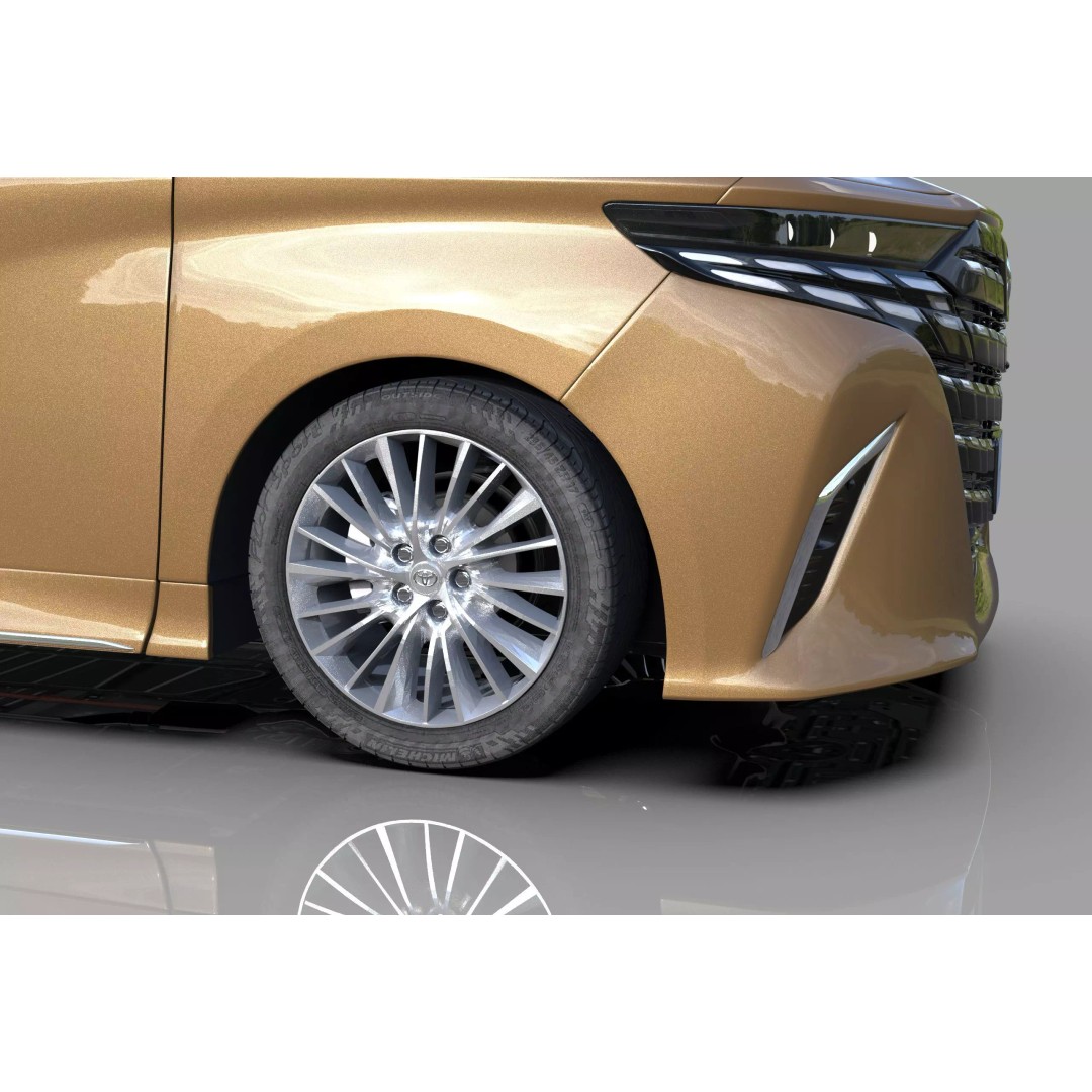 Toyota Alphard Vellfire 2023 3D Model – High Poly Interior, FBX, OBJ, Blender - View 18