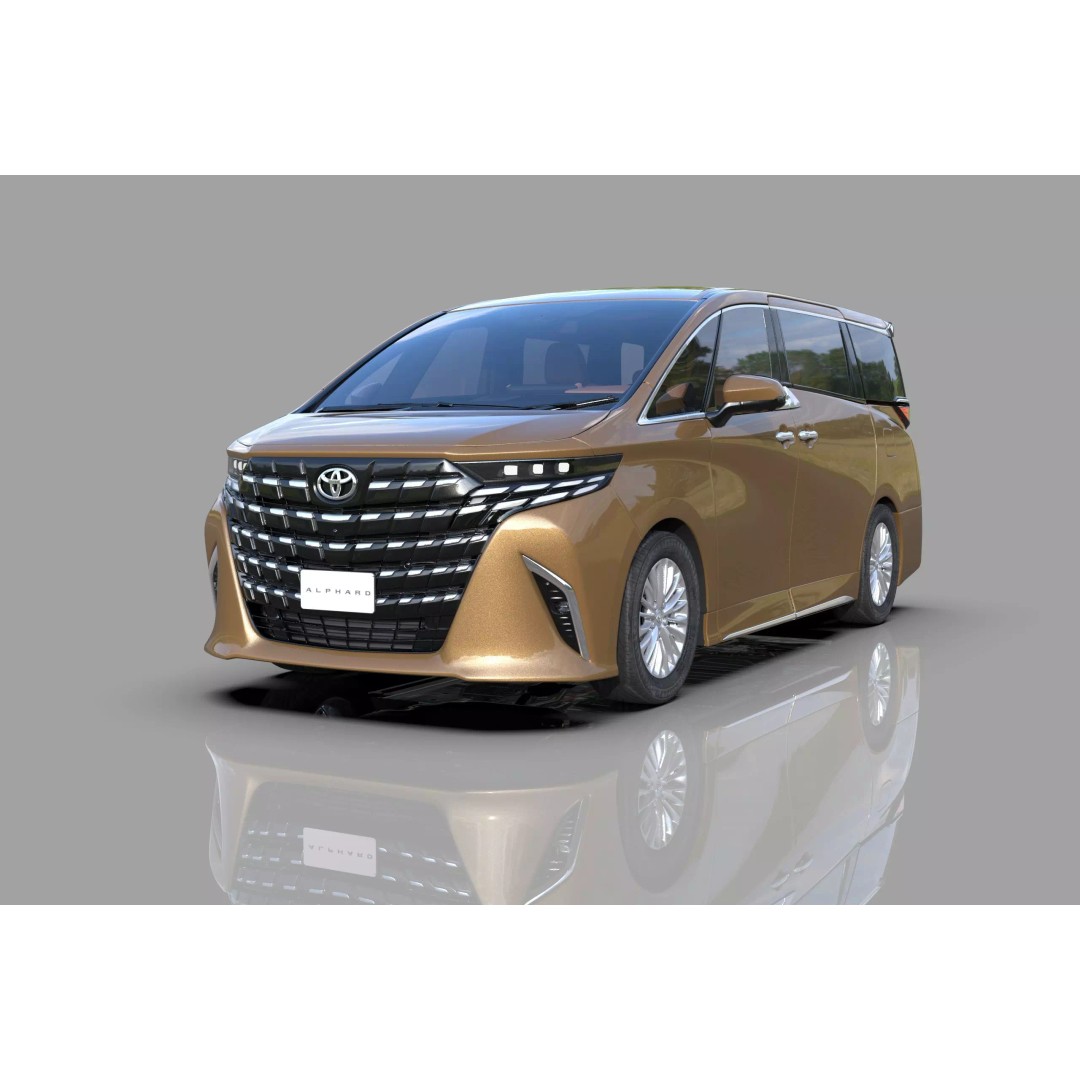 Toyota Alphard Vellfire 2023 3D Model – High Poly Interior, FBX, OBJ, Blender - View 2
