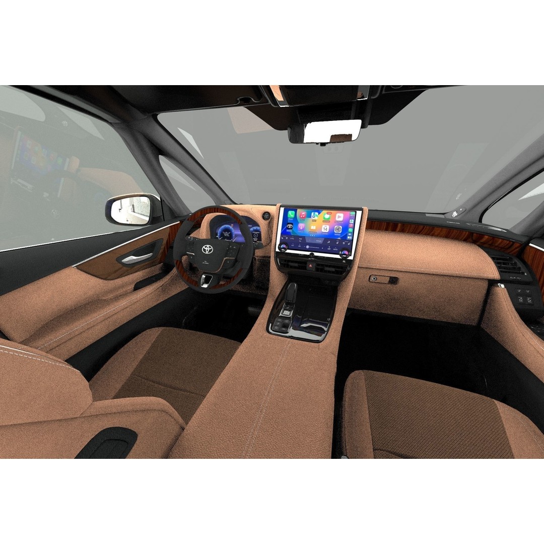 Toyota Alphard Vellfire 2023 3D Model – High Poly Interior, FBX, OBJ, Blender - View 21