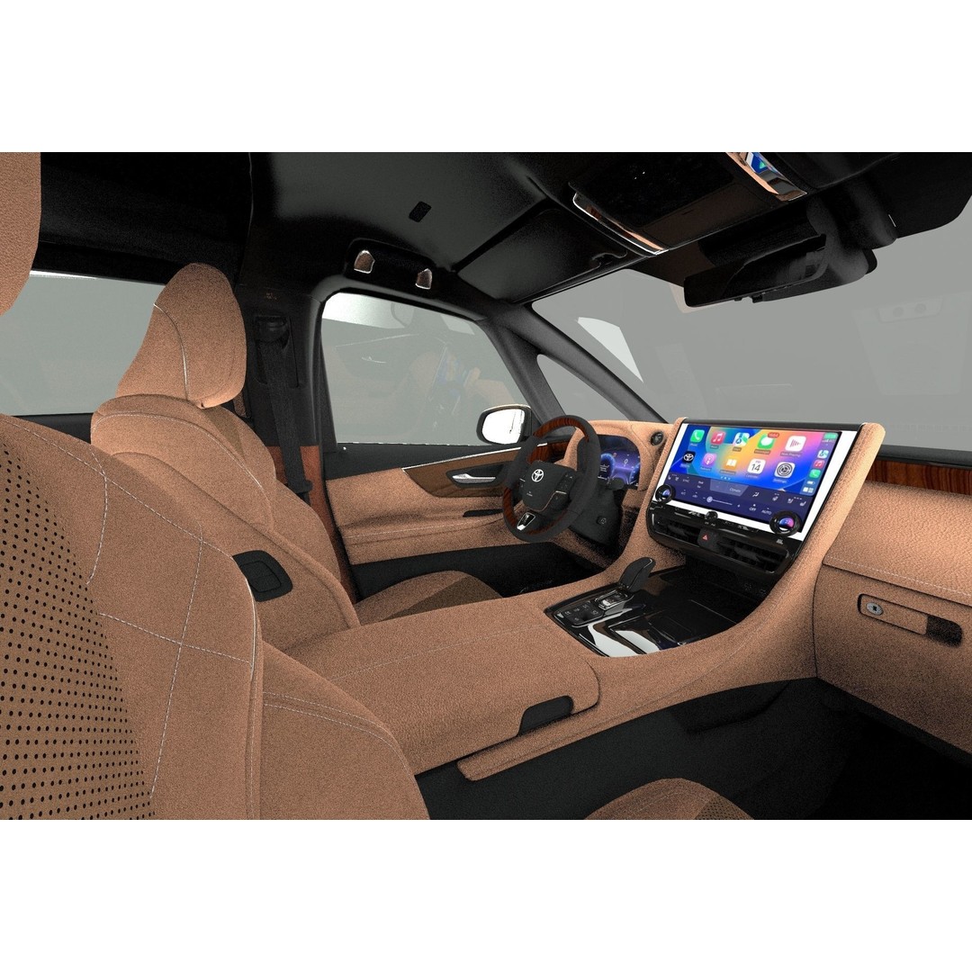 Toyota Alphard Vellfire 2023 3D Model – High Poly Interior, FBX, OBJ, Blender - View 22