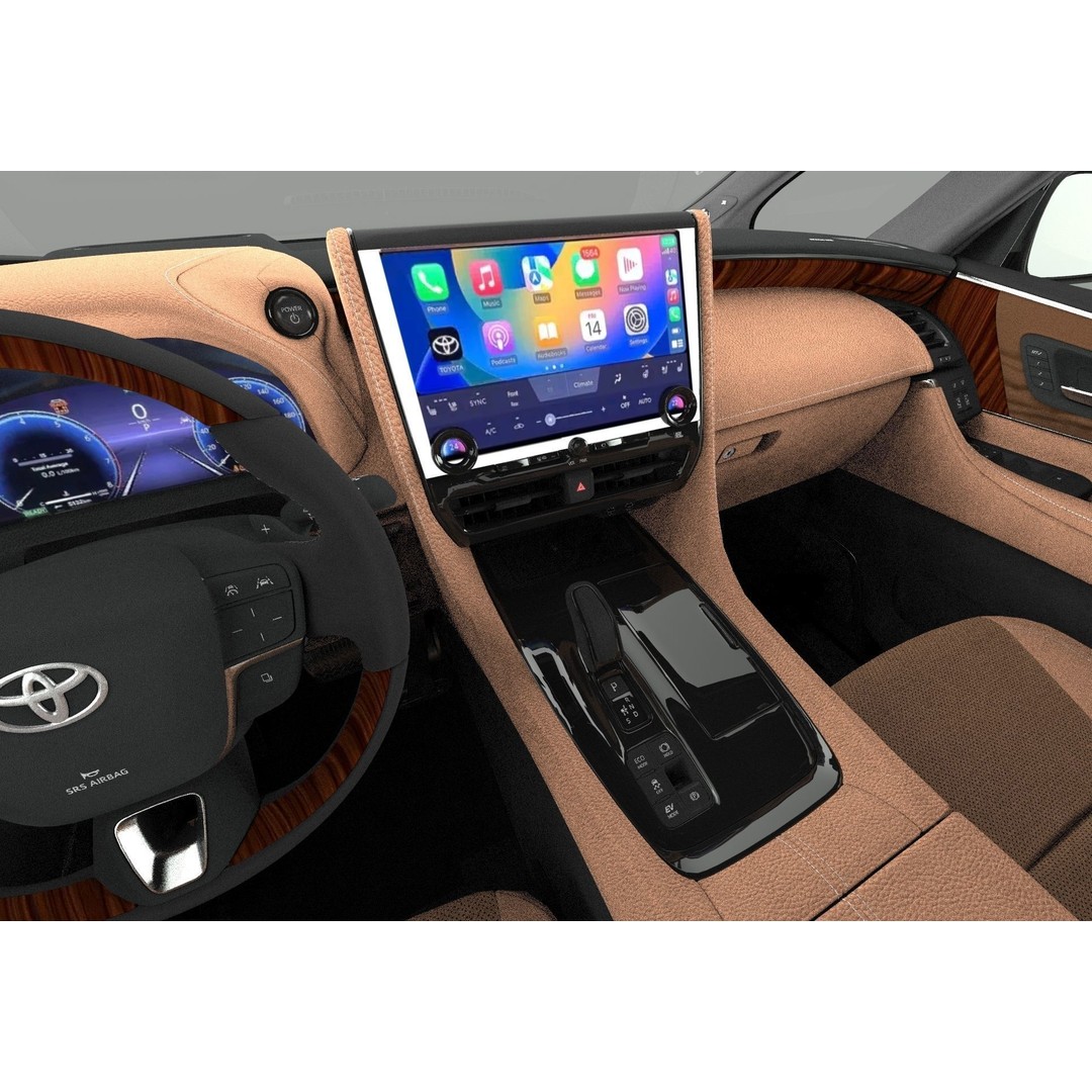 Toyota Alphard Vellfire 2023 3D Model – High Poly Interior, FBX, OBJ, Blender - View 24