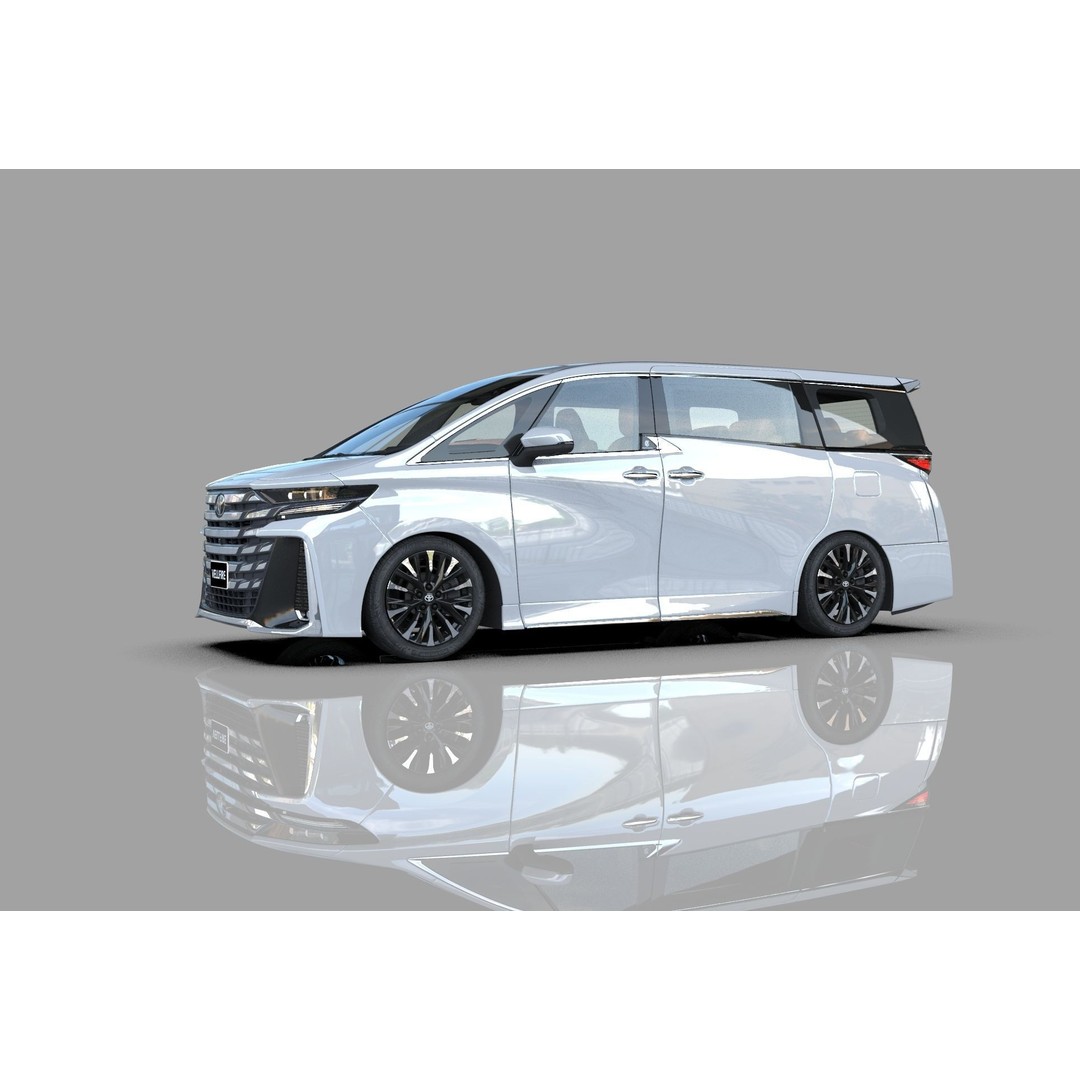 Toyota Alphard Vellfire 2023 3D Model – High Poly Interior, FBX, OBJ, Blender - View 27