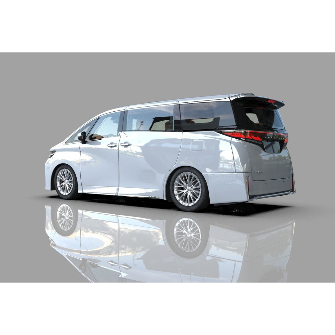 Toyota Alphard Vellfire 2023 3D Model – High Poly Interior, FBX, OBJ, Blender - View 32