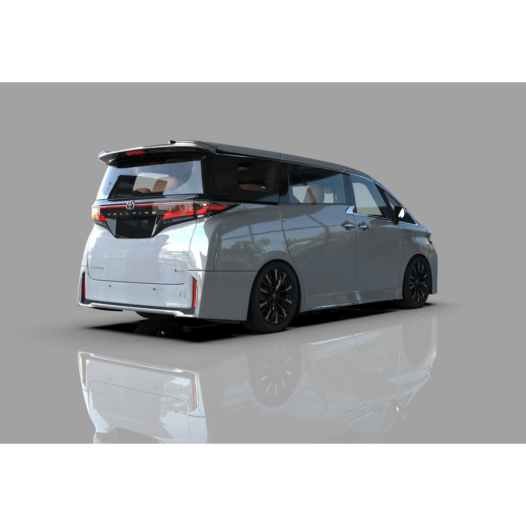 Toyota Alphard Vellfire 2023 3D Model – High Poly Interior, FBX, OBJ, Blender - View 34