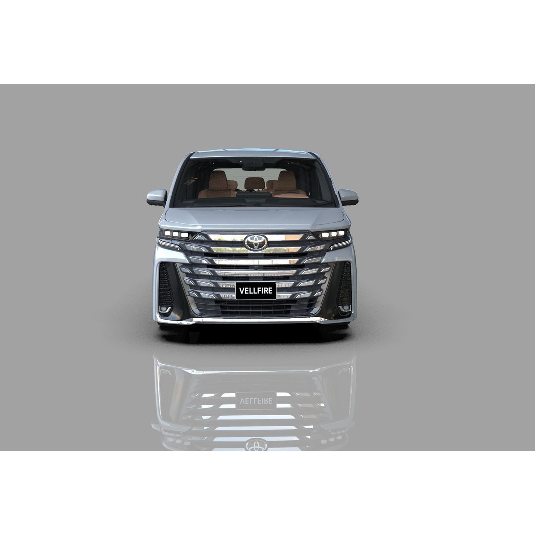 Toyota Alphard Vellfire 2023 3D Model – High Poly Interior, FBX, OBJ, Blender - View 37