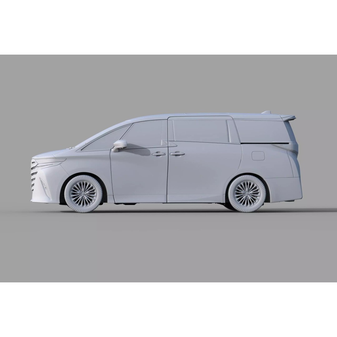 Toyota Alphard Vellfire 2023 3D Model – High Poly Interior, FBX, OBJ, Blender - View 45