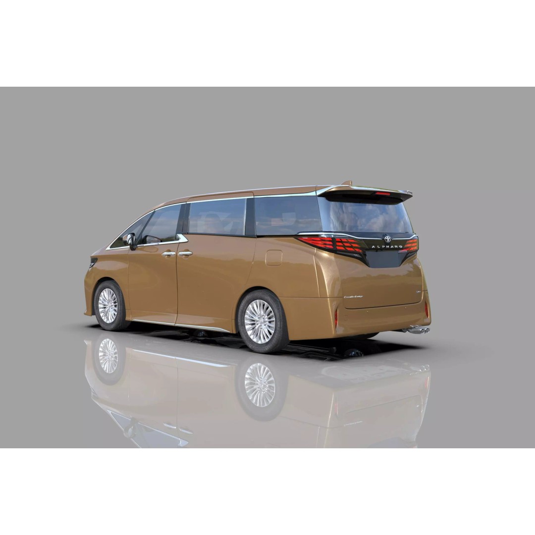 Toyota Alphard Vellfire 2023 3D Model – High Poly Interior, FBX, OBJ, Blender - View 5
