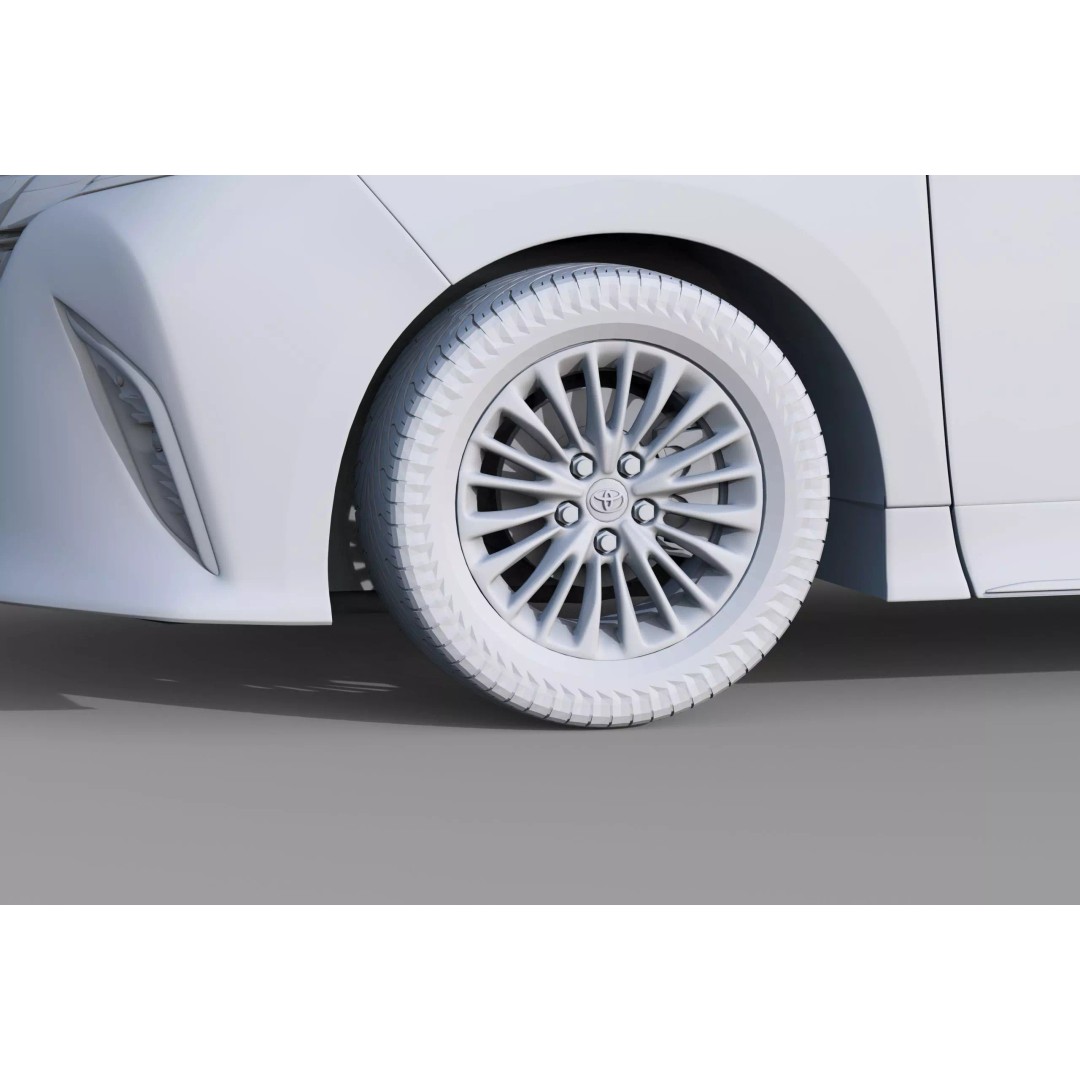 Toyota Alphard Vellfire 2023 3D Model – High Poly Interior, FBX, OBJ, Blender - View 50