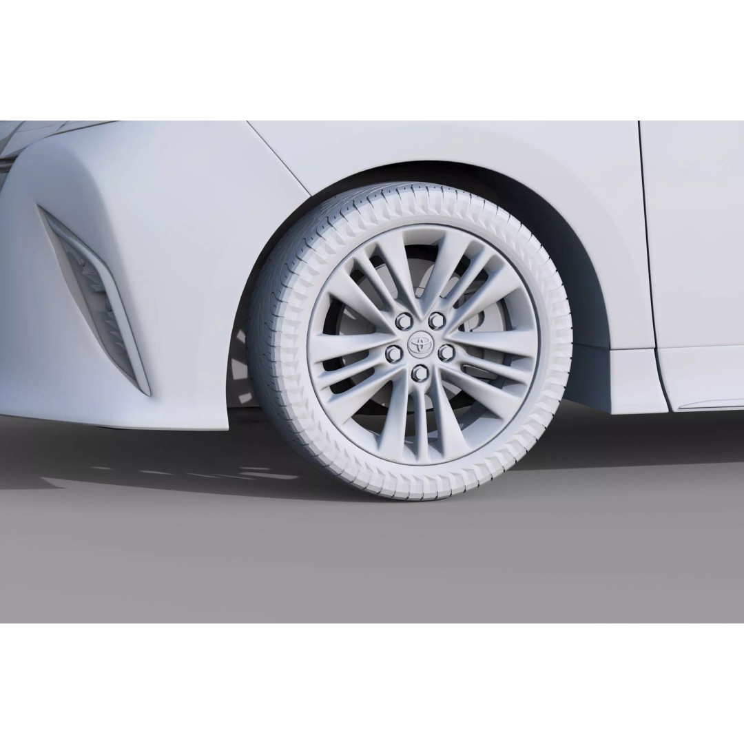 Toyota Alphard Vellfire 2023 3D Model – High Poly Interior, FBX, OBJ, Blender - View 52