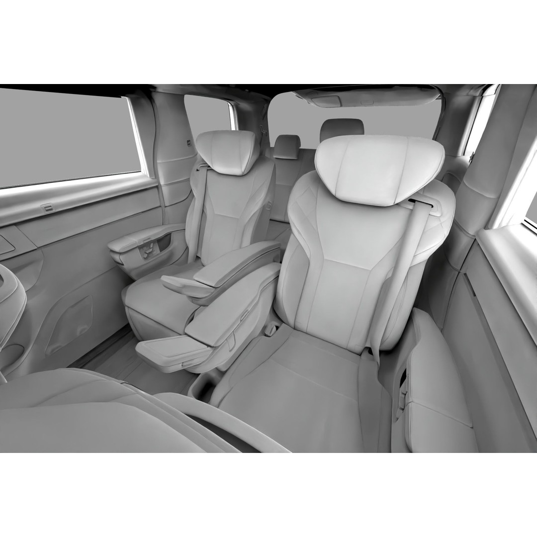 Toyota Alphard Vellfire 2023 3D Model – High Poly Interior, FBX, OBJ, Blender - View 55