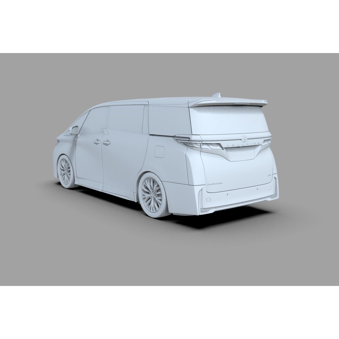 Toyota Alphard Vellfire 2023 3D Model – High Poly Interior, FBX, OBJ, Blender - View 59