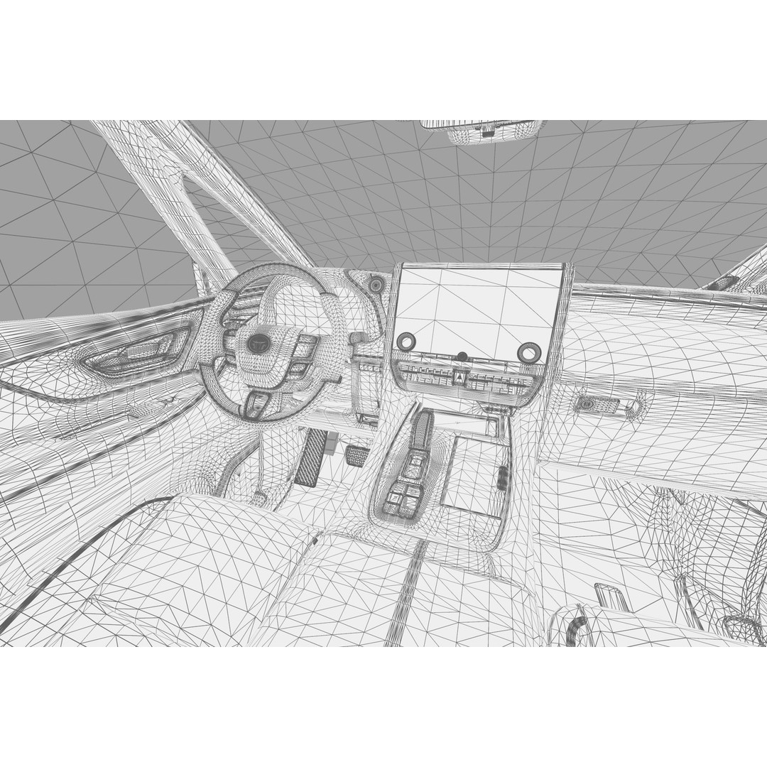 Toyota Alphard Vellfire 2023 3D Model – High Poly Interior, FBX, OBJ, Blender - View 67