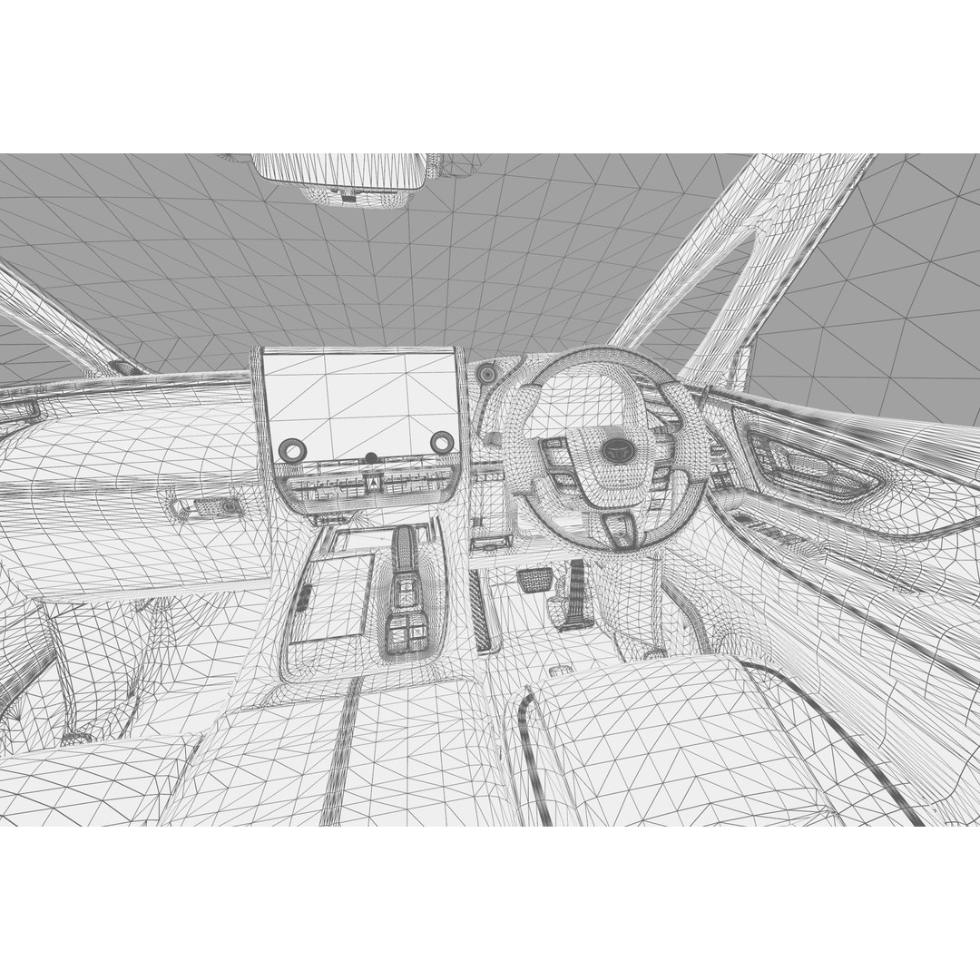 Toyota Alphard Vellfire 2023 3D Model – High Poly Interior, FBX, OBJ, Blender - View 68