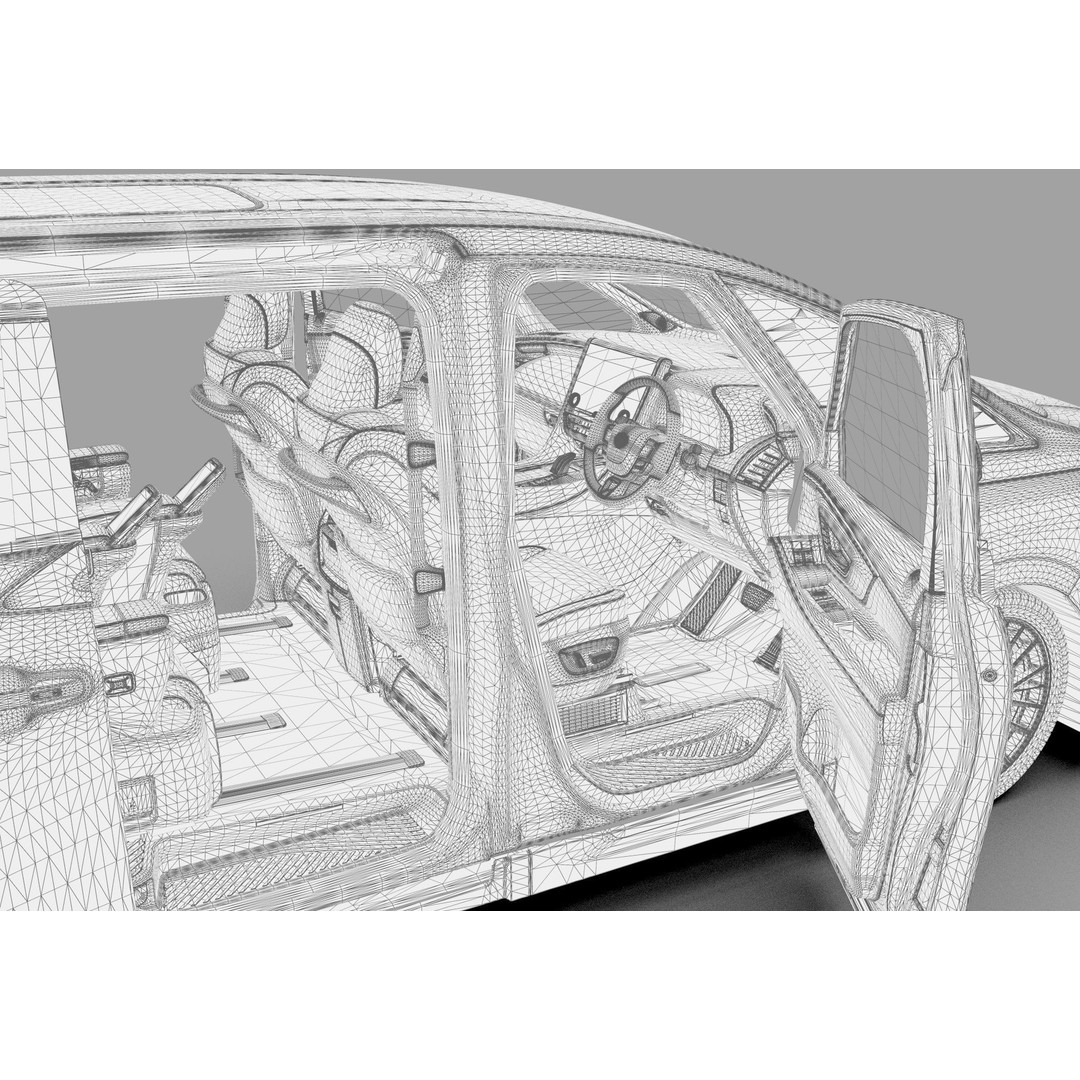 Toyota Alphard Vellfire 2023 3D Model – High Poly Interior, FBX, OBJ, Blender - View 71