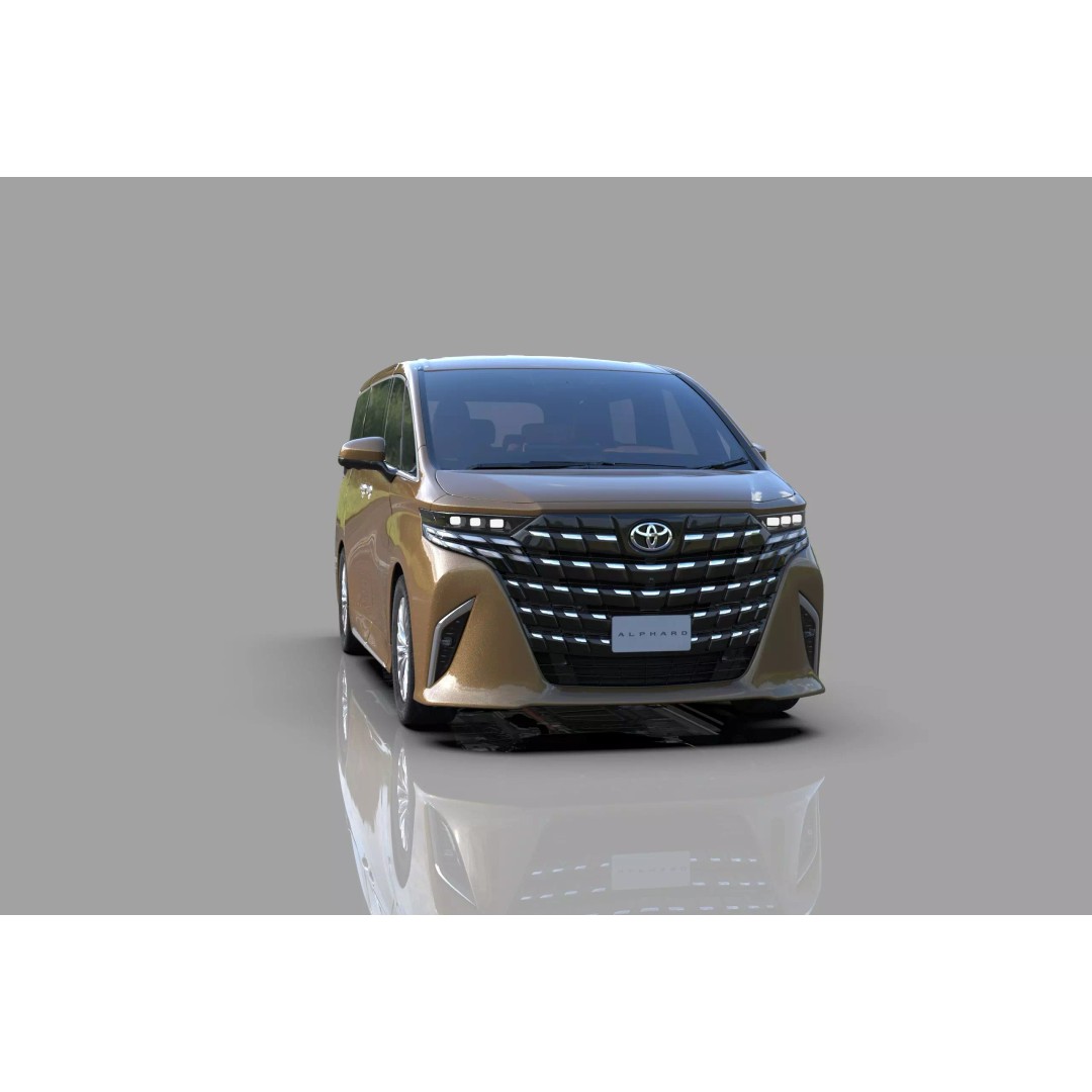 Toyota Alphard Vellfire 2023 3D Model – High Poly Interior, FBX, OBJ, Blender - View 9